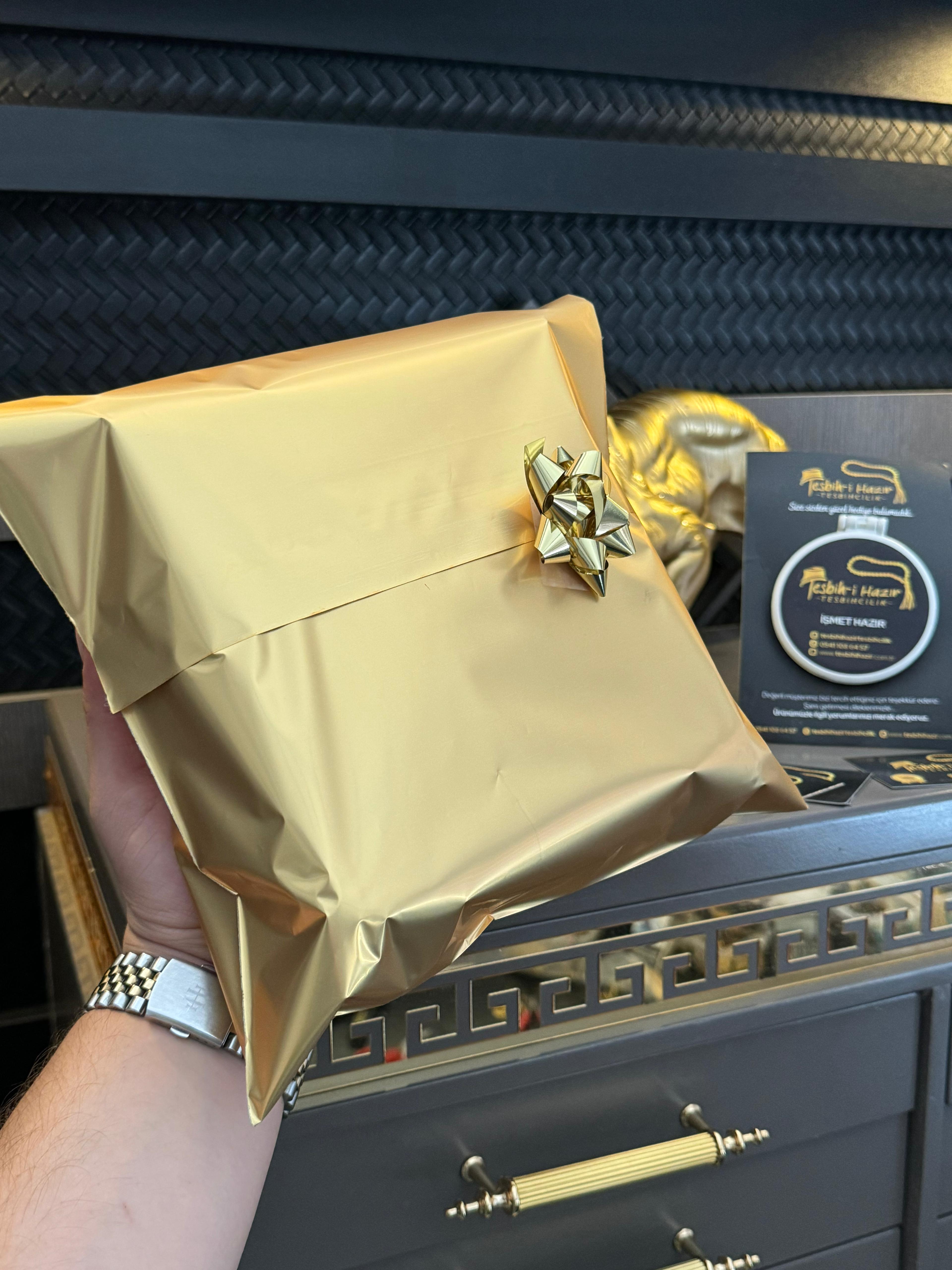 Beyaz Kaliningrad Rus Kaya Damla Kehribar Tesbih 14K Altın Püskül  1.83 Gr 