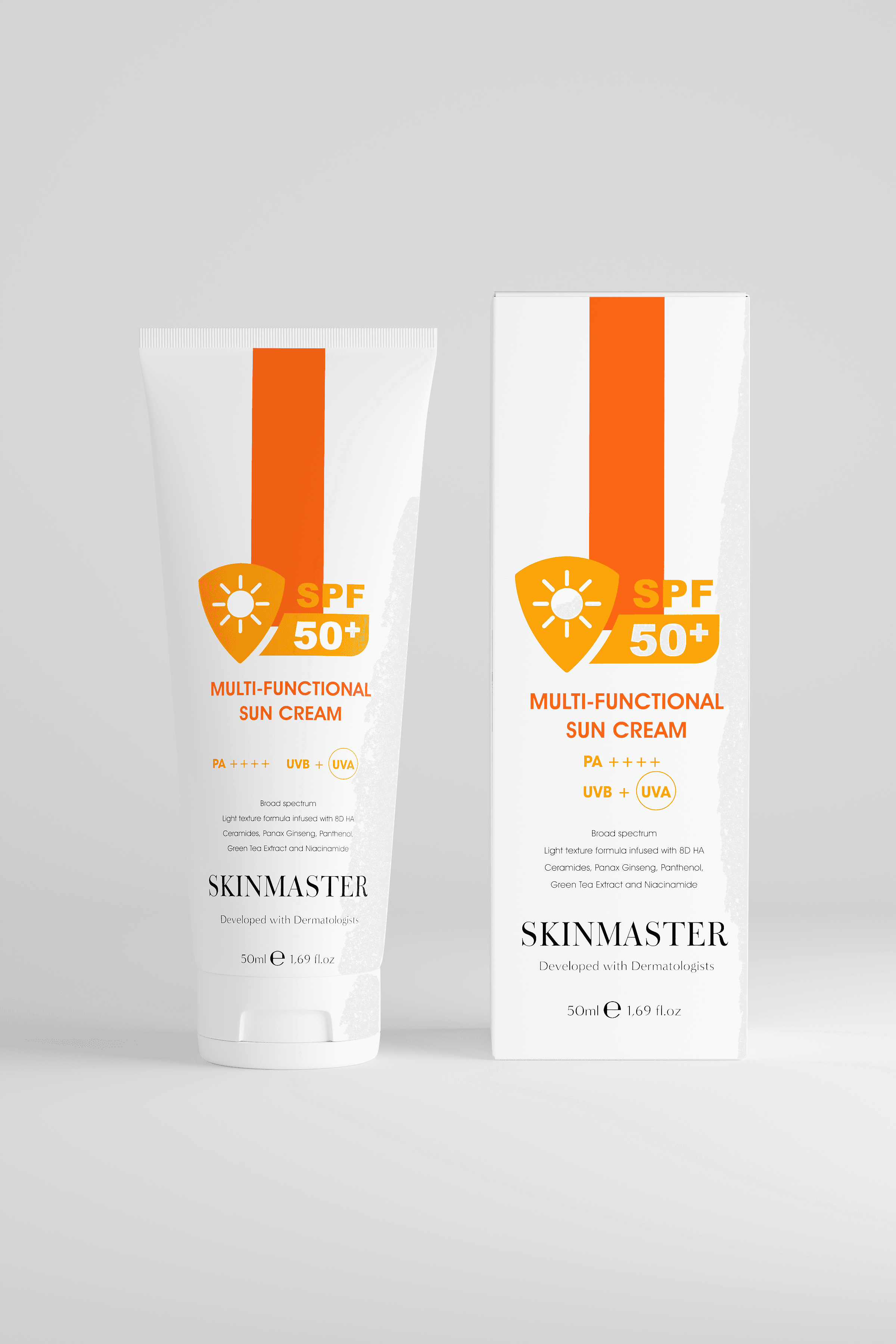 SPF 50+ Çok Fonksiyonlu Güneş Kremi, 50ml - Nemlendirici ve Bariyer Onarıcı, Yeni Nesil Filtre