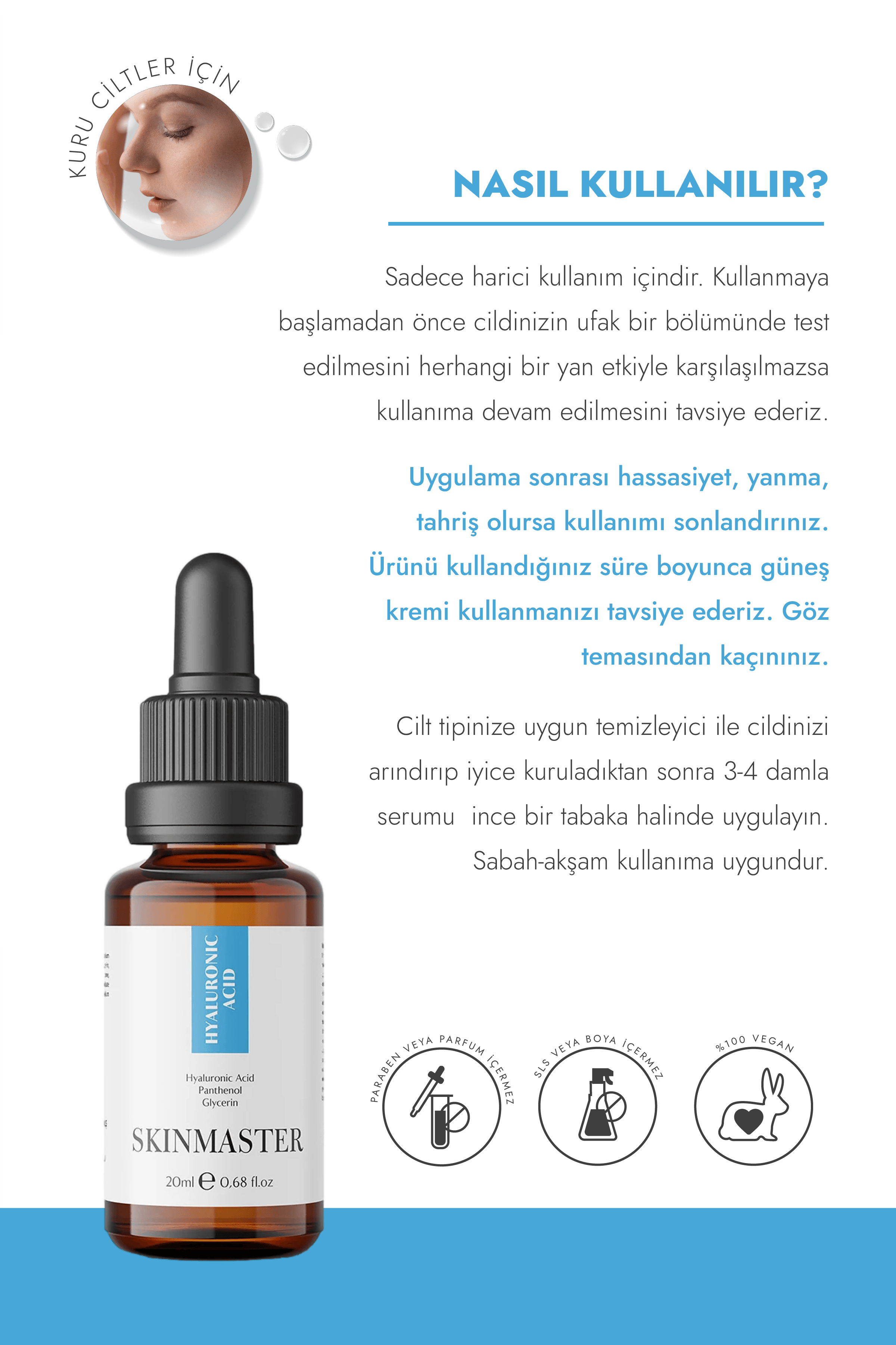 Hyalüronik Asit Serum, 20ml - Yoğun Nemlendirici