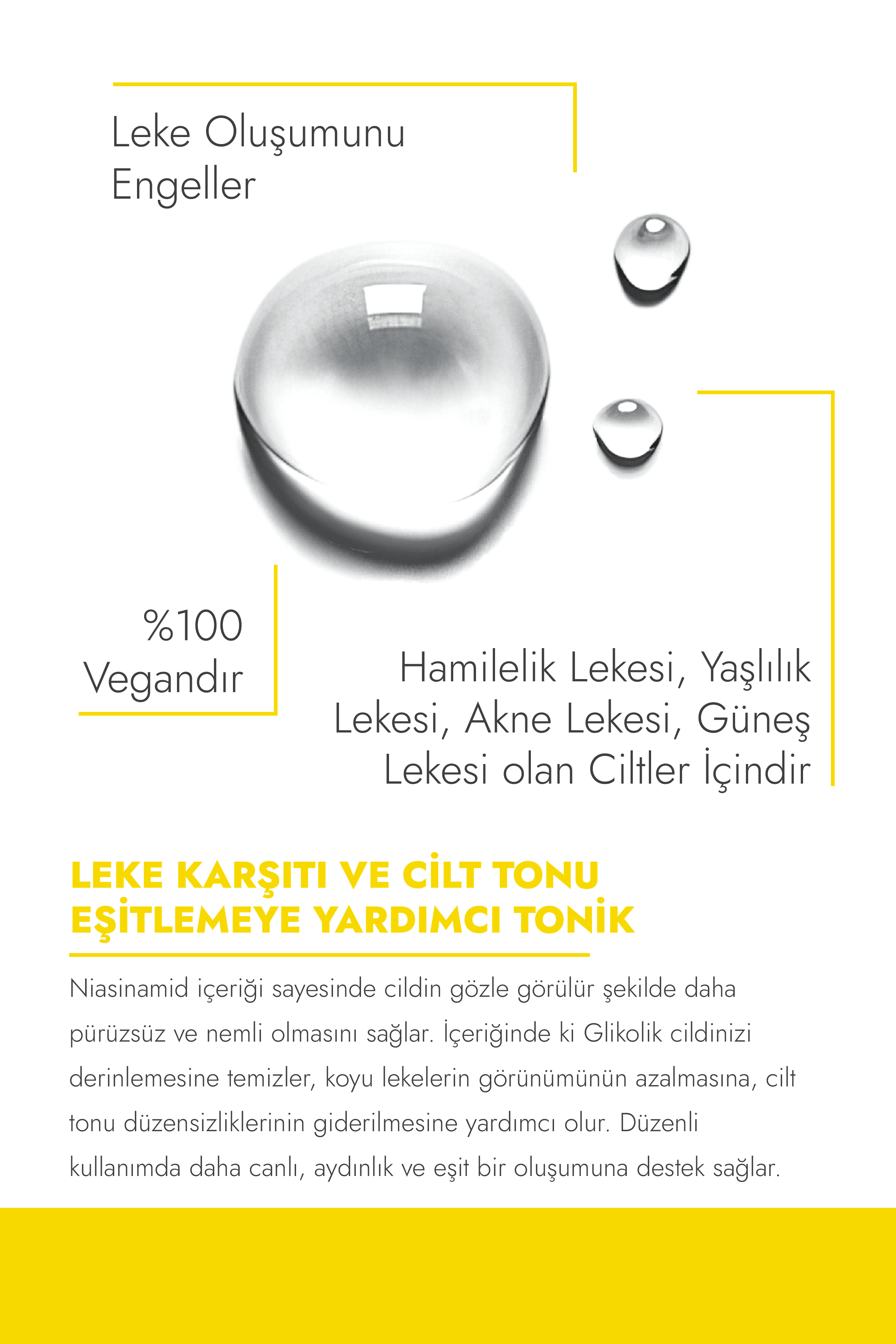 Leke Karşıtı ve Cilt Tonu Eşitlemeye Yardımcı Tonik, 200ml