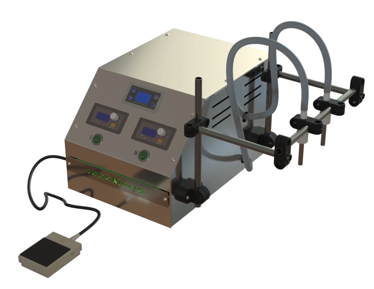 Elektrikli Çift Nozullu Sıvı Dolum Makinesi