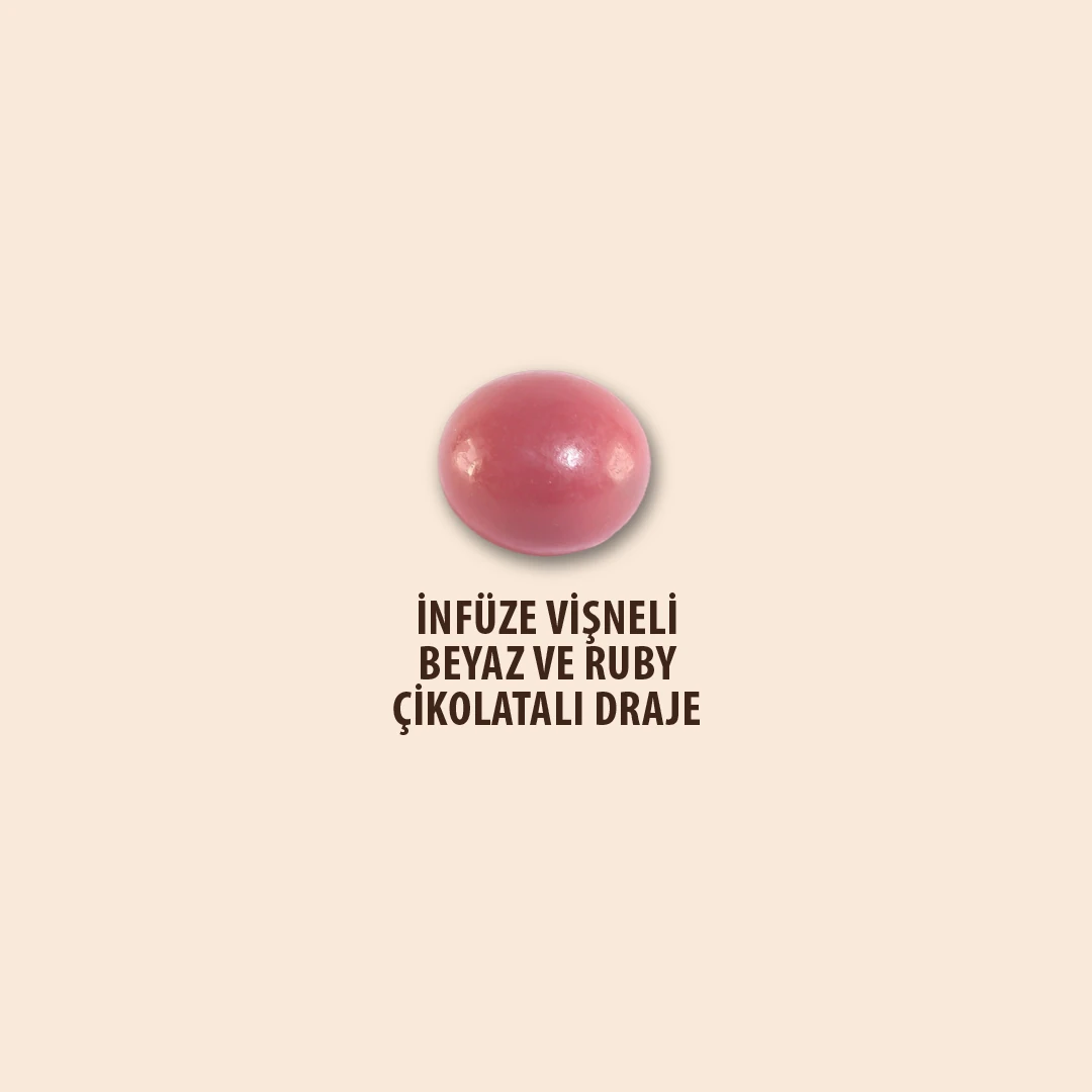 Vişneli Beyaz & Ruby Çikolata Draje 150 G | Konak Chocolatier
