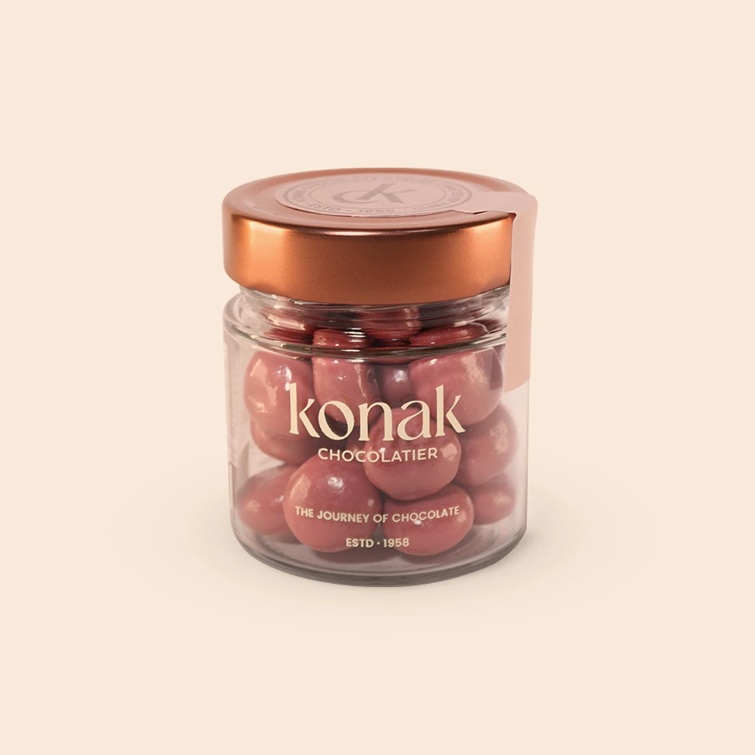 Vişneli Beyaz & Ruby Çikolata Draje 150 G | Konak Chocolatier