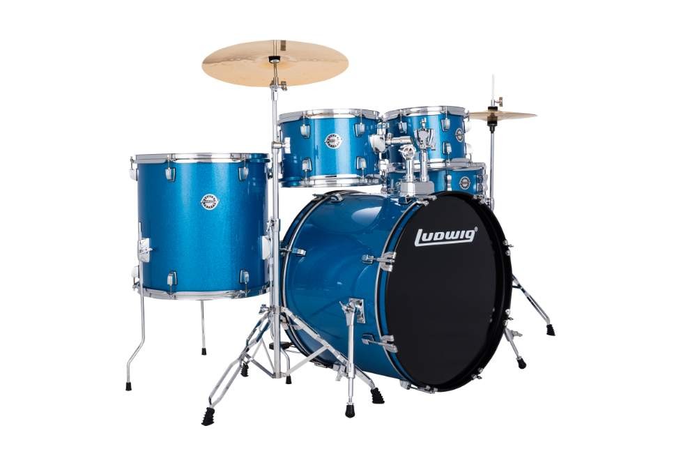 Ludwig Accent Fuse Sparkle Akustik Davul Seti - Mavi