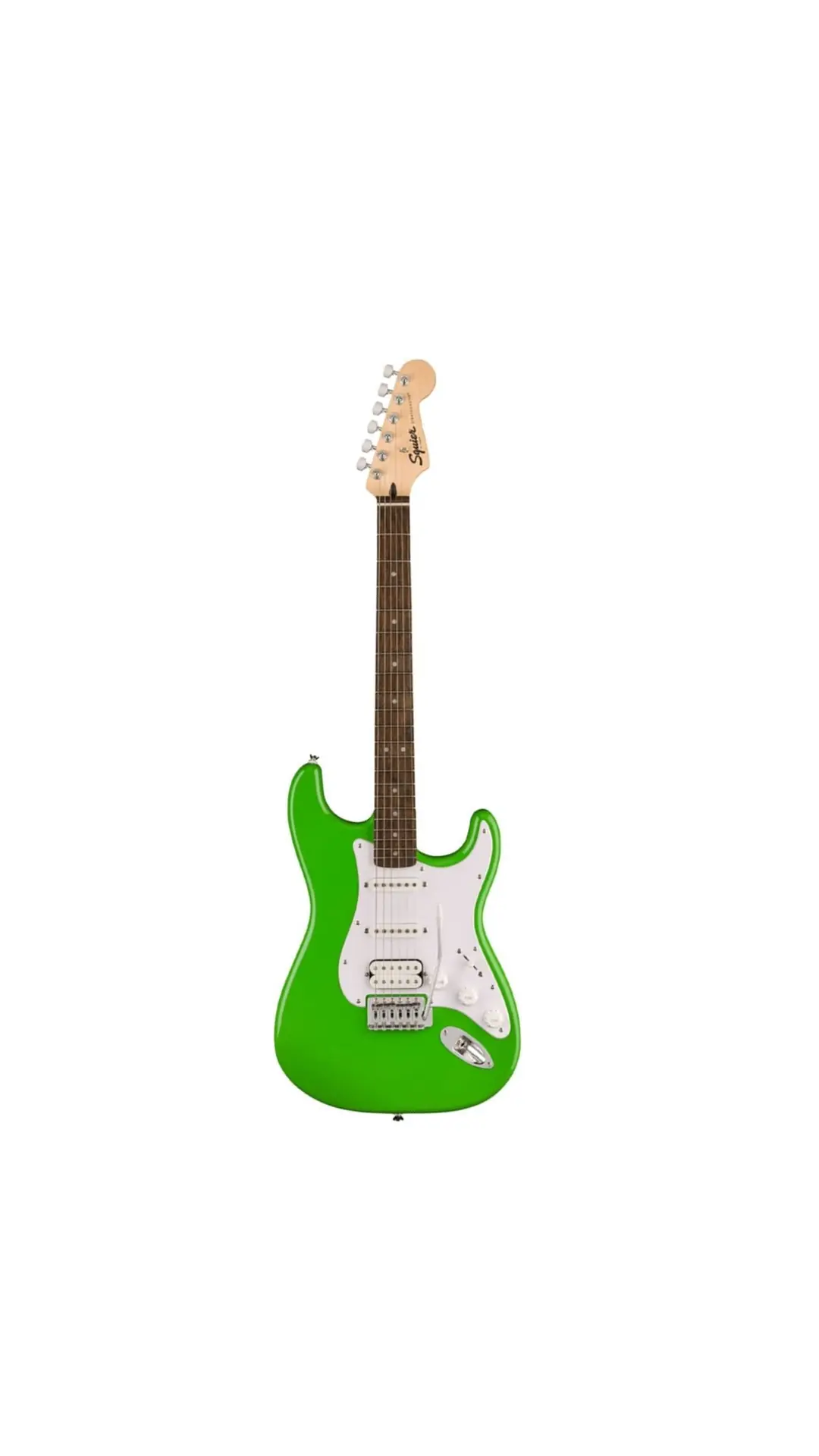 Squier FSR Sonic Stratocaster HSS Laurel Klavye WPG Lime Green Elektro