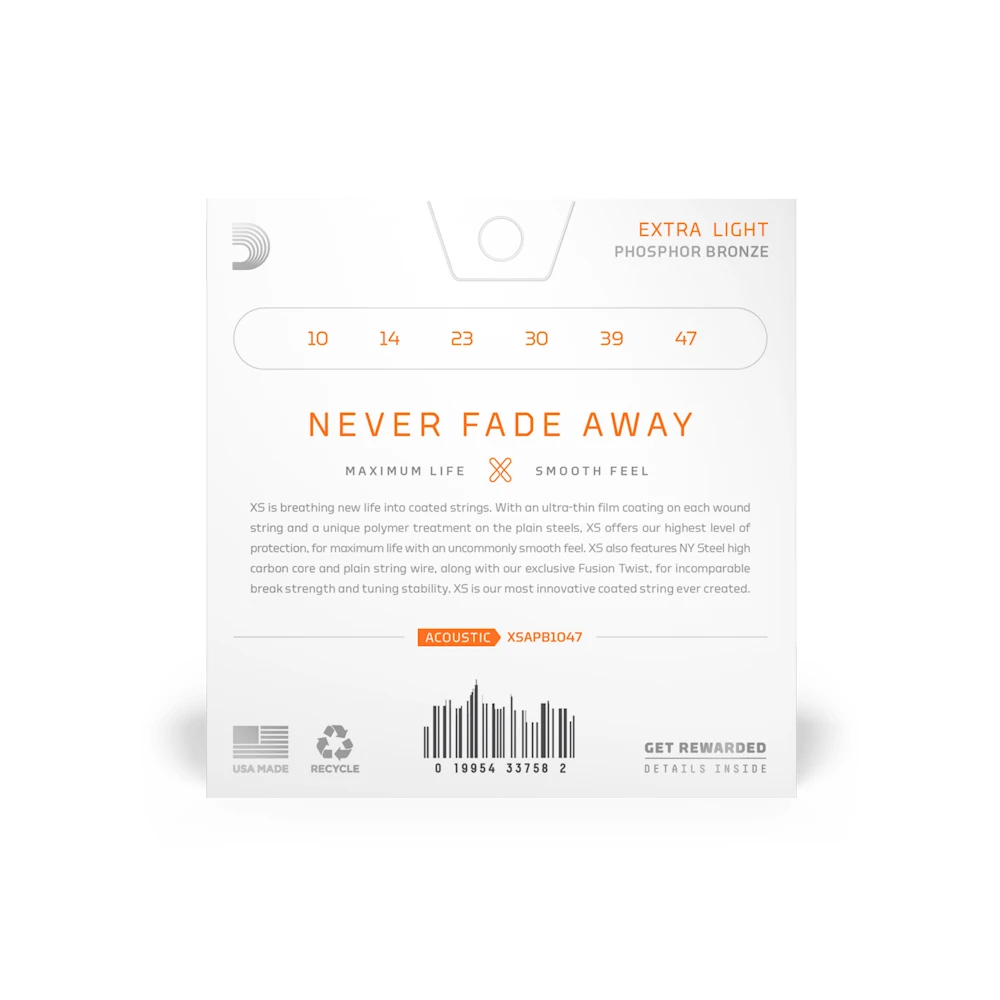 DADDARIO XSAPB1047 AKUSTİK GİTAR TEL SETİ