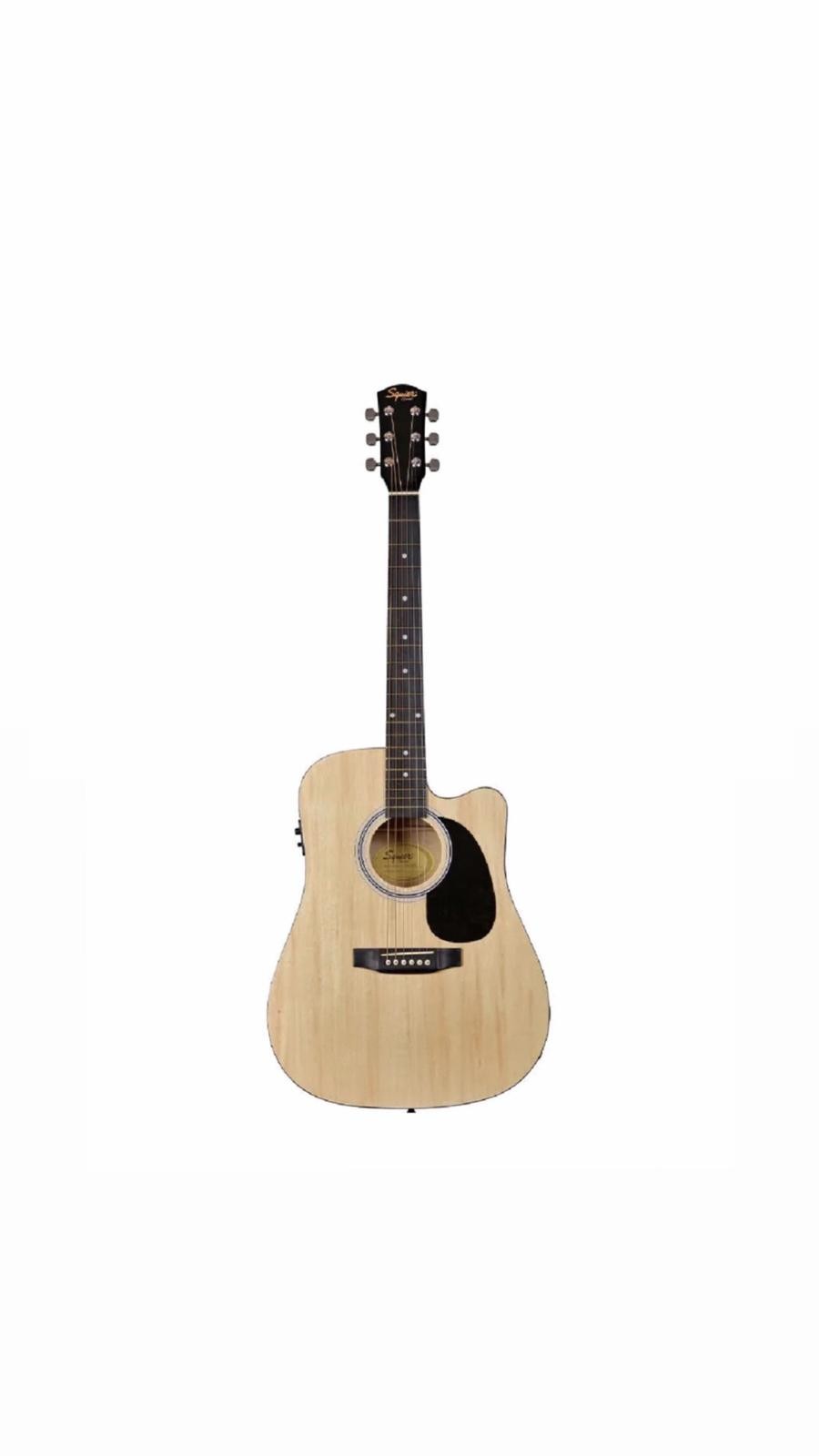 Squier SA-105CE Dreadnought Cutaway Natural Elektro Akustik Gitar