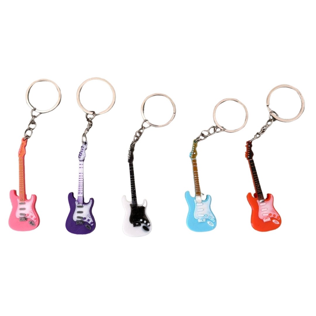 Küçük boy 5’li gitar anahtarlık 
