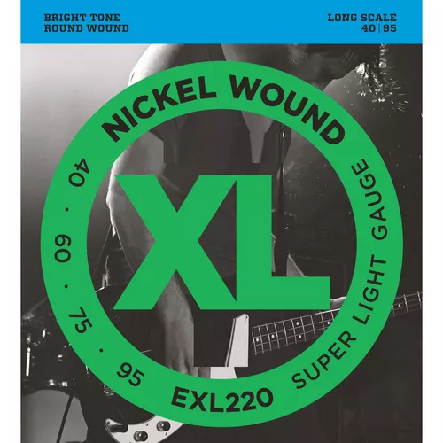 Daddario EXL220 4 Telli Bas Gitar Teli (40-95)
