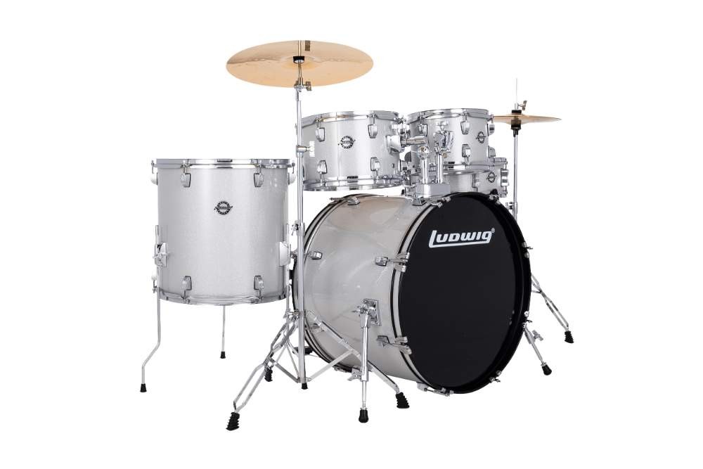 Ludwig Accent Fuse Sparkle Akustik Davul Seti - Gri