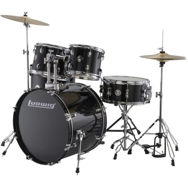 Ludwig Accent Fuse Sparkle Akustik Davul Seti - Siyah