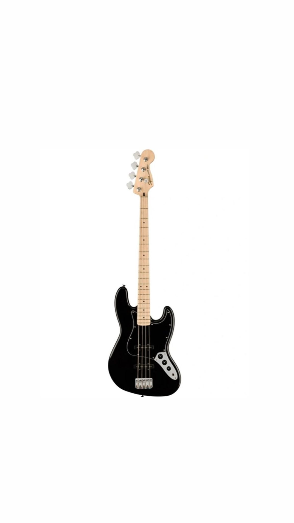 Squier Affinity Jazz Bass Akçaağaç Klavye Siyah Bas Gitar