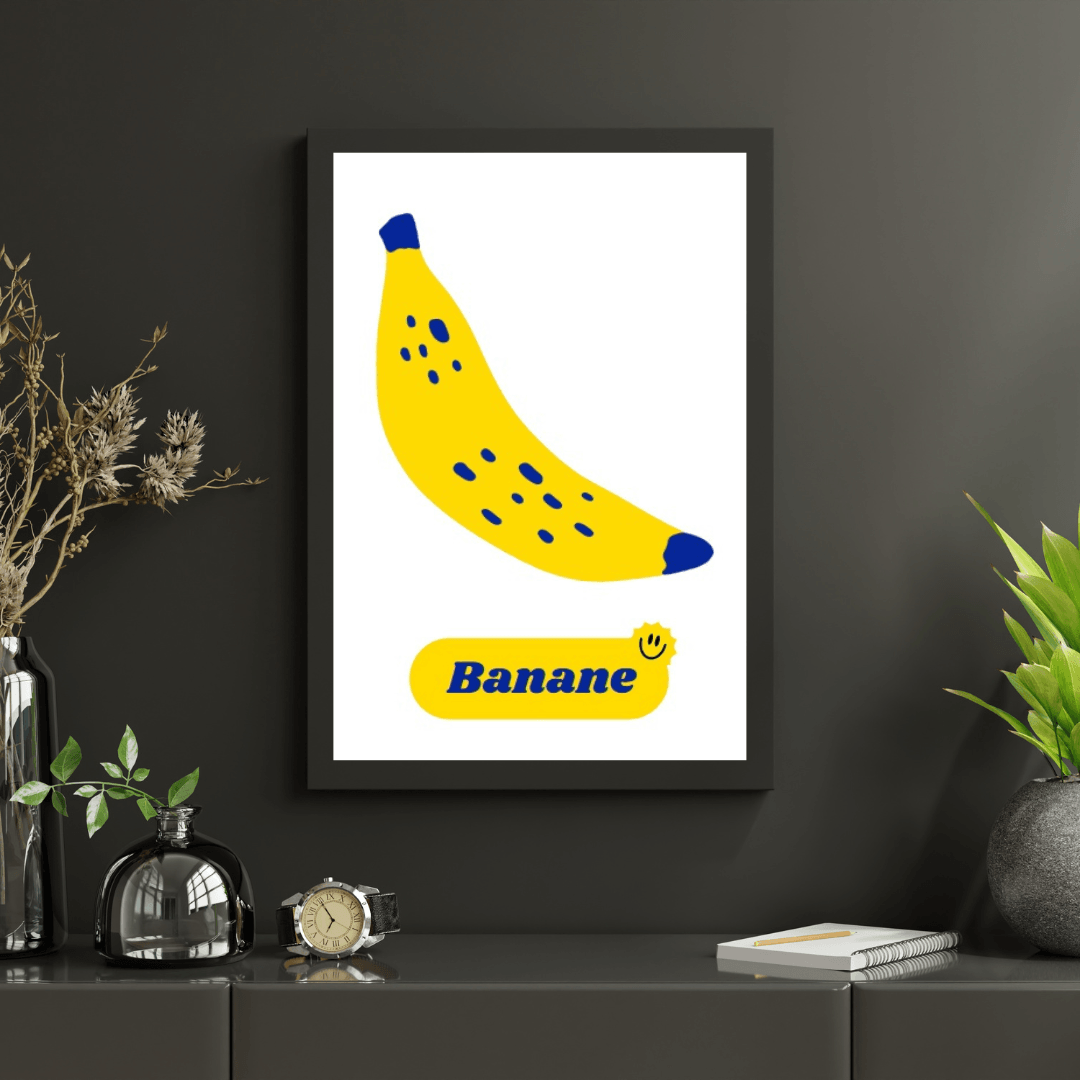 Happy Banana Dijital Poster