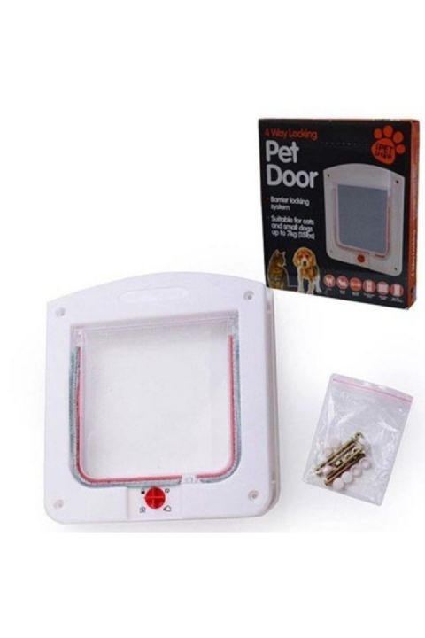 Pet Door 4 Yollu Kedi ve Küçük Irk Köpek Kapısı 22x20x3 Cm
