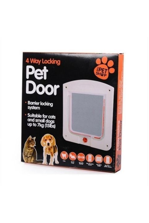 Pet Door 4 Yollu Kedi ve Küçük Irk Köpek Kapısı 22x20x3 Cm