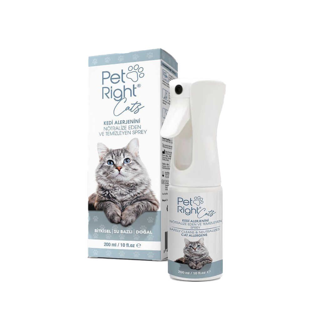 Pet Right Cats Kedi Alerjinini Nötralize Eden Sprey Petright Cat Alerji Spreyi