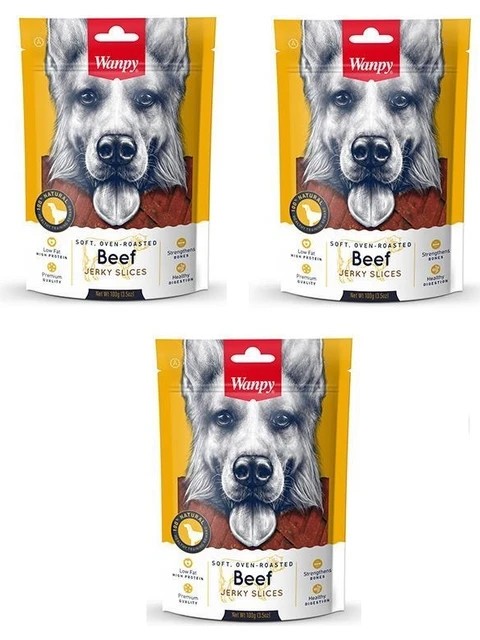 Wanpy Köpek Ödülü Biftekli 100 gr. x 3 Adet Wanpy