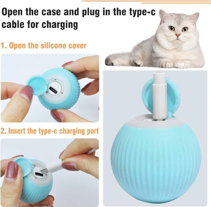 Hareketli Kedi Oyun Topu İnteraktif Kedi Topu
