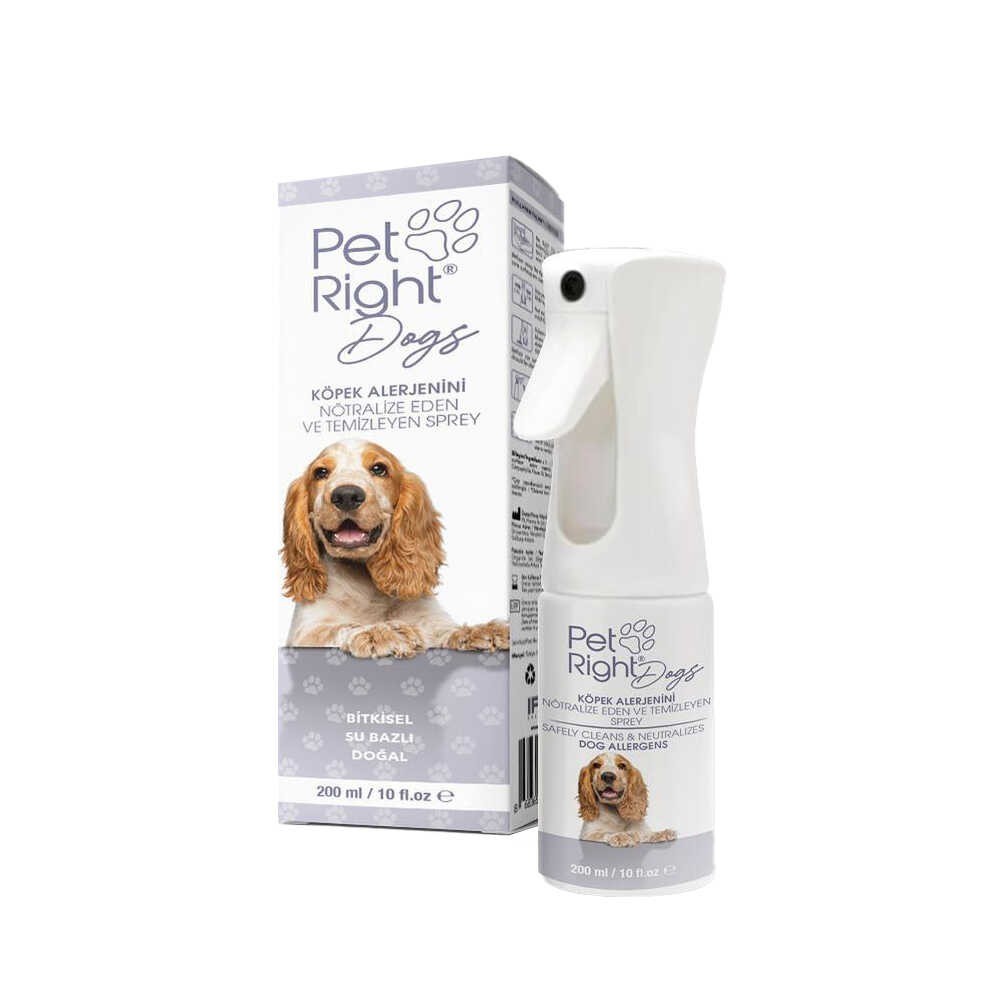 Pet Right Dogs Köpek Alerjinini Nötralize Eden Sprey Petright Köpek Alerji Spreyi