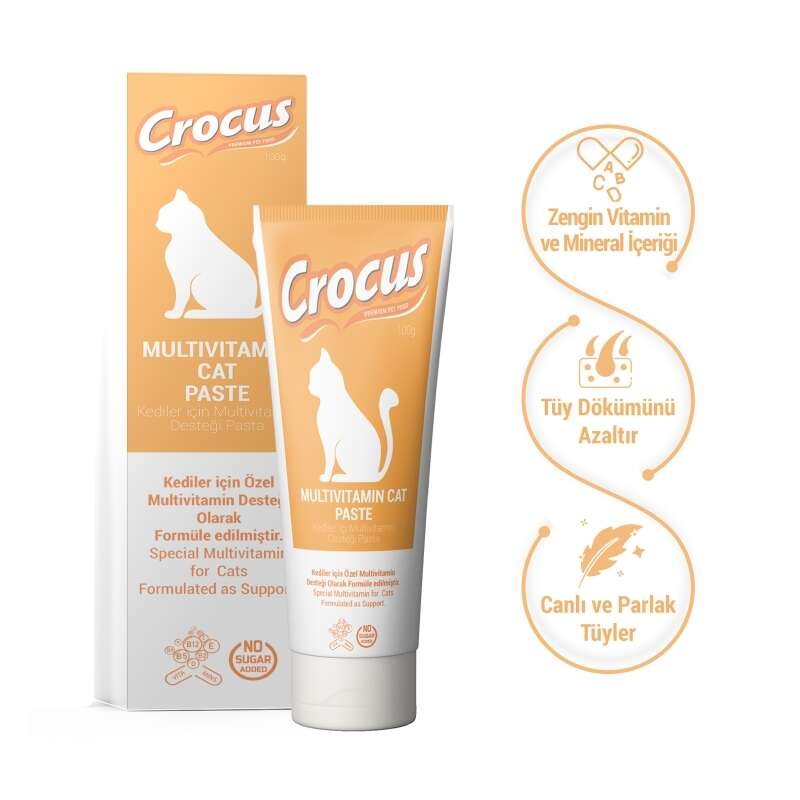 Crocus Multivitamin Kedi Paste Macun 100 Gr