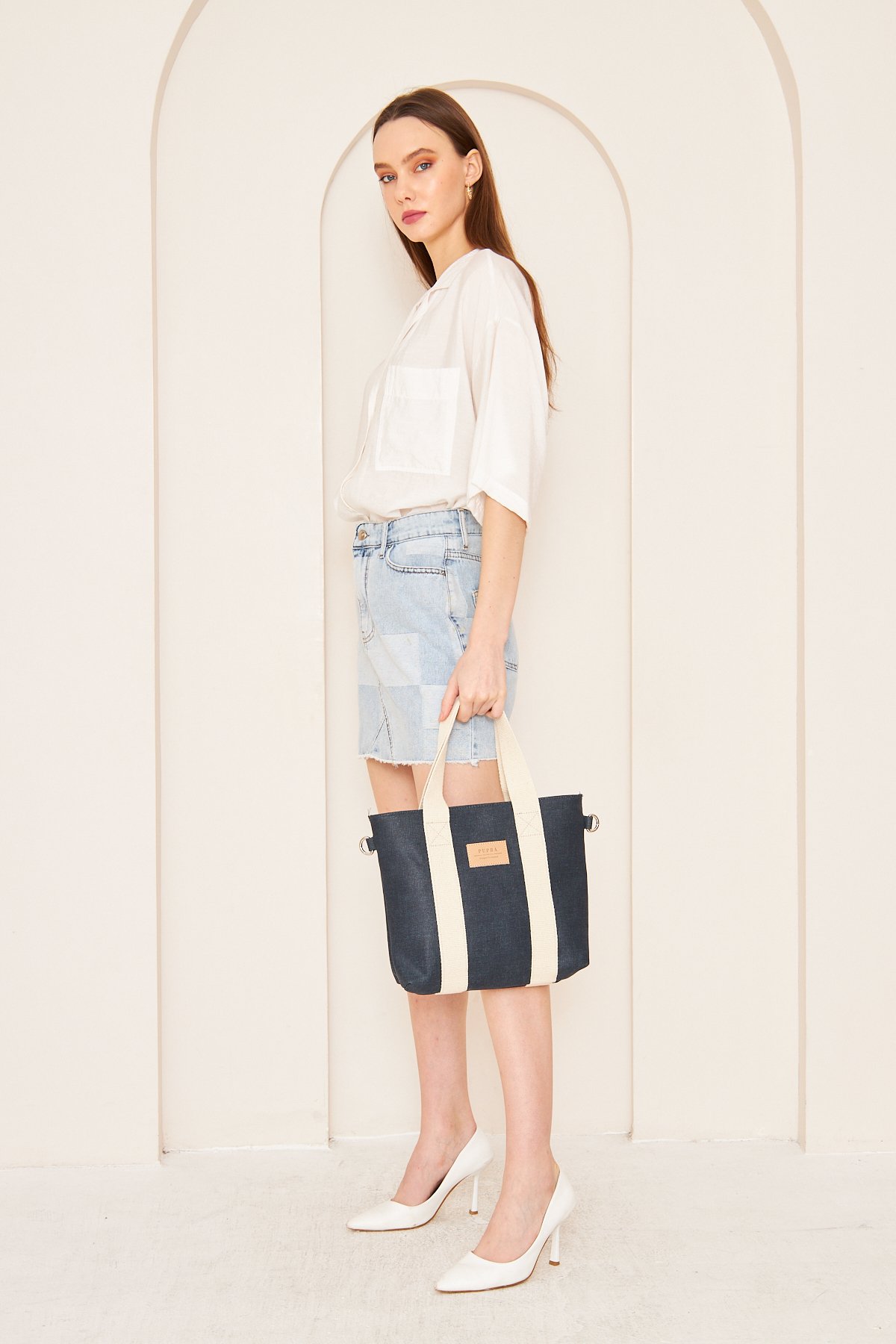 Yaga Tote Bag - Lacivert