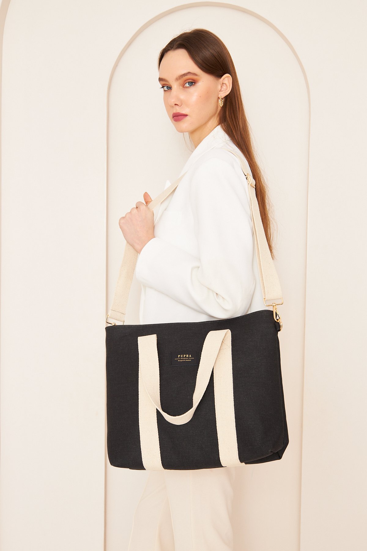 Yaga Large Tote Bag - Siyah