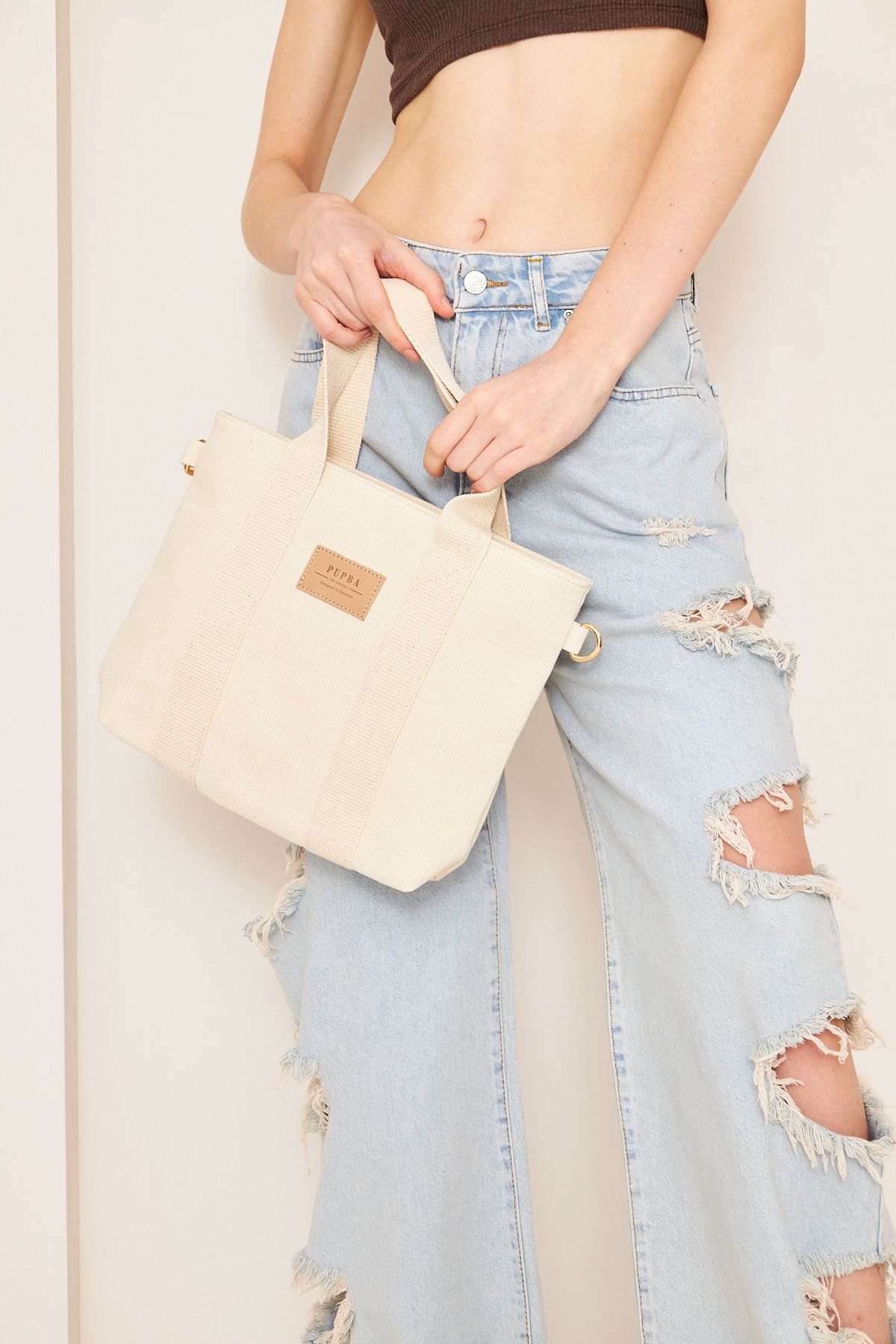 Yaga Tote Bag - Krem