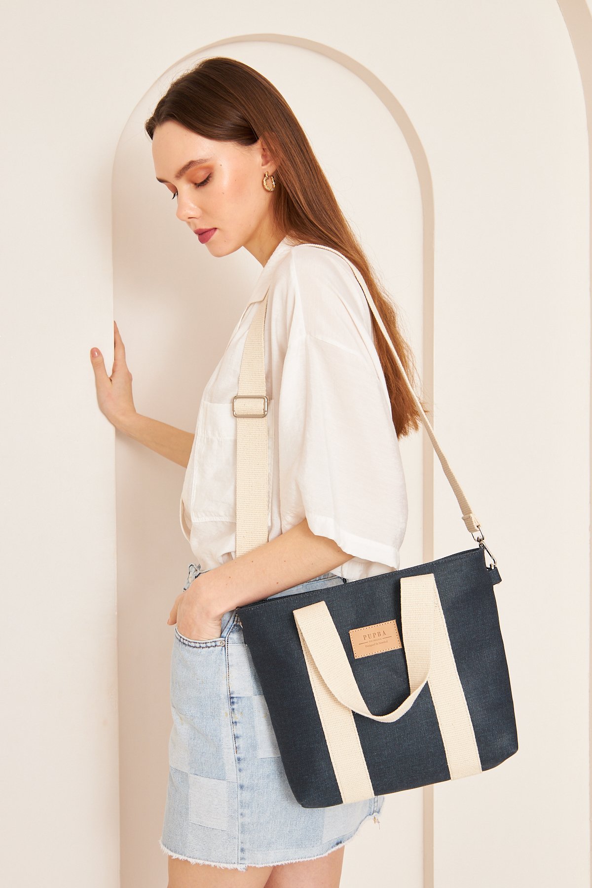 Yaga Tote Bag - Lacivert