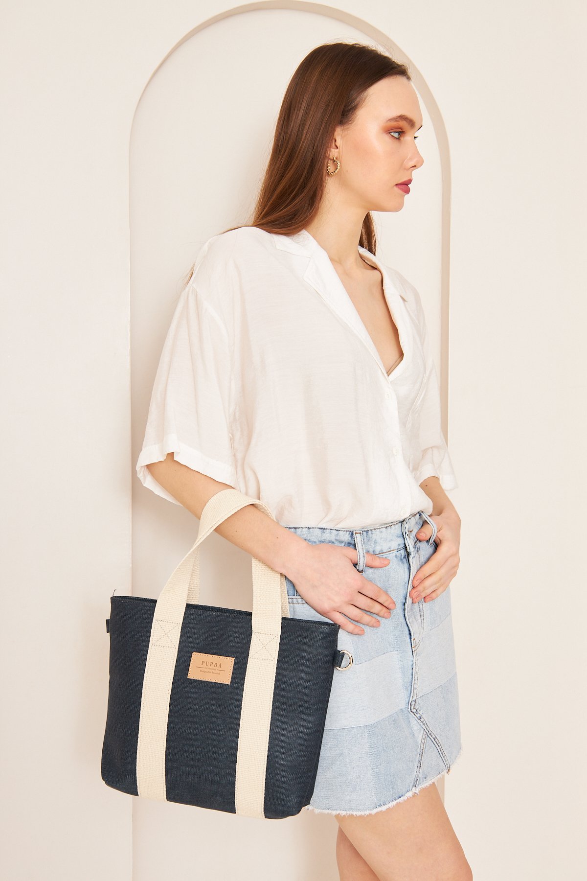 Yaga Tote Bag - Lacivert