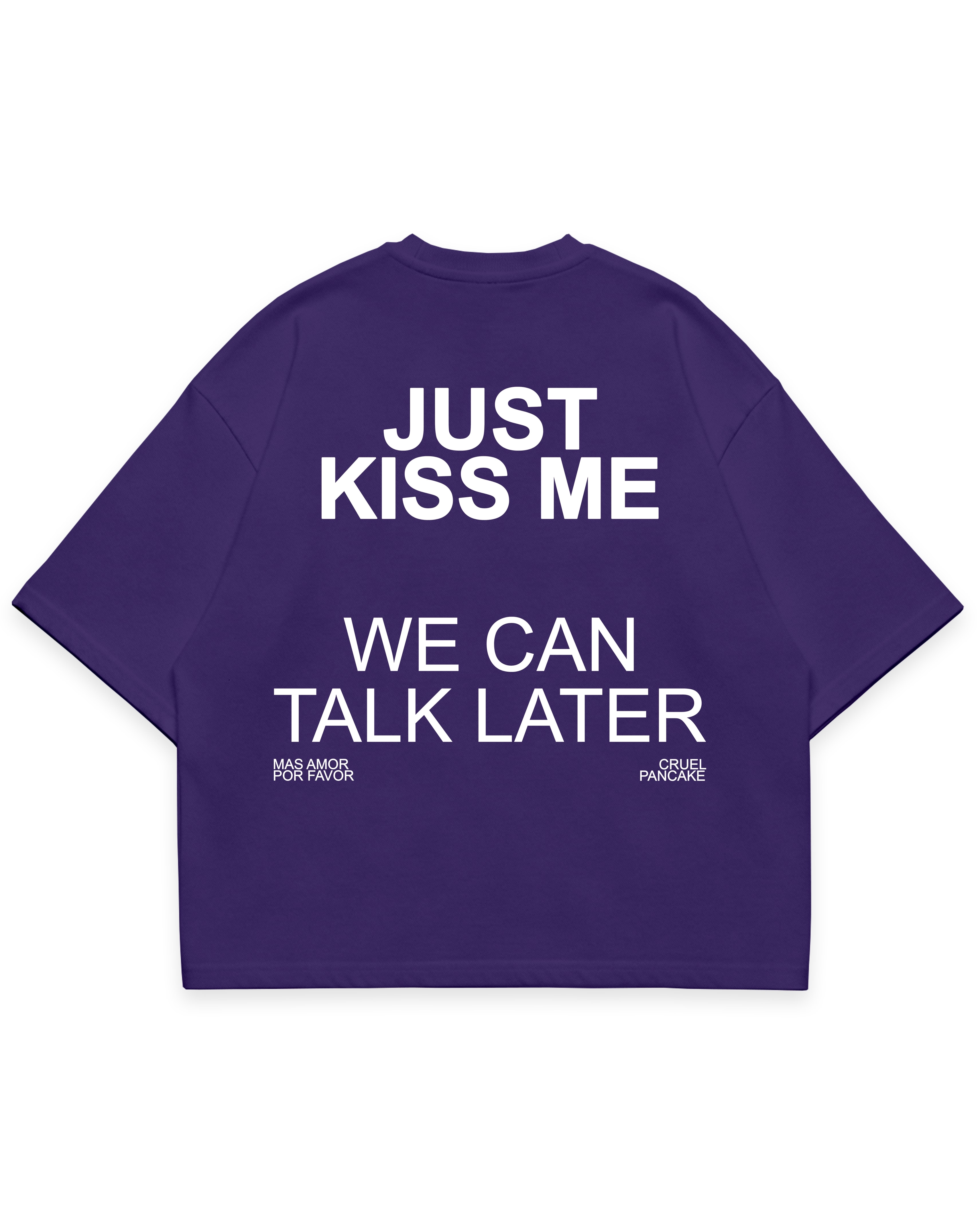 JUST KISS ME TEE - Deep Violet