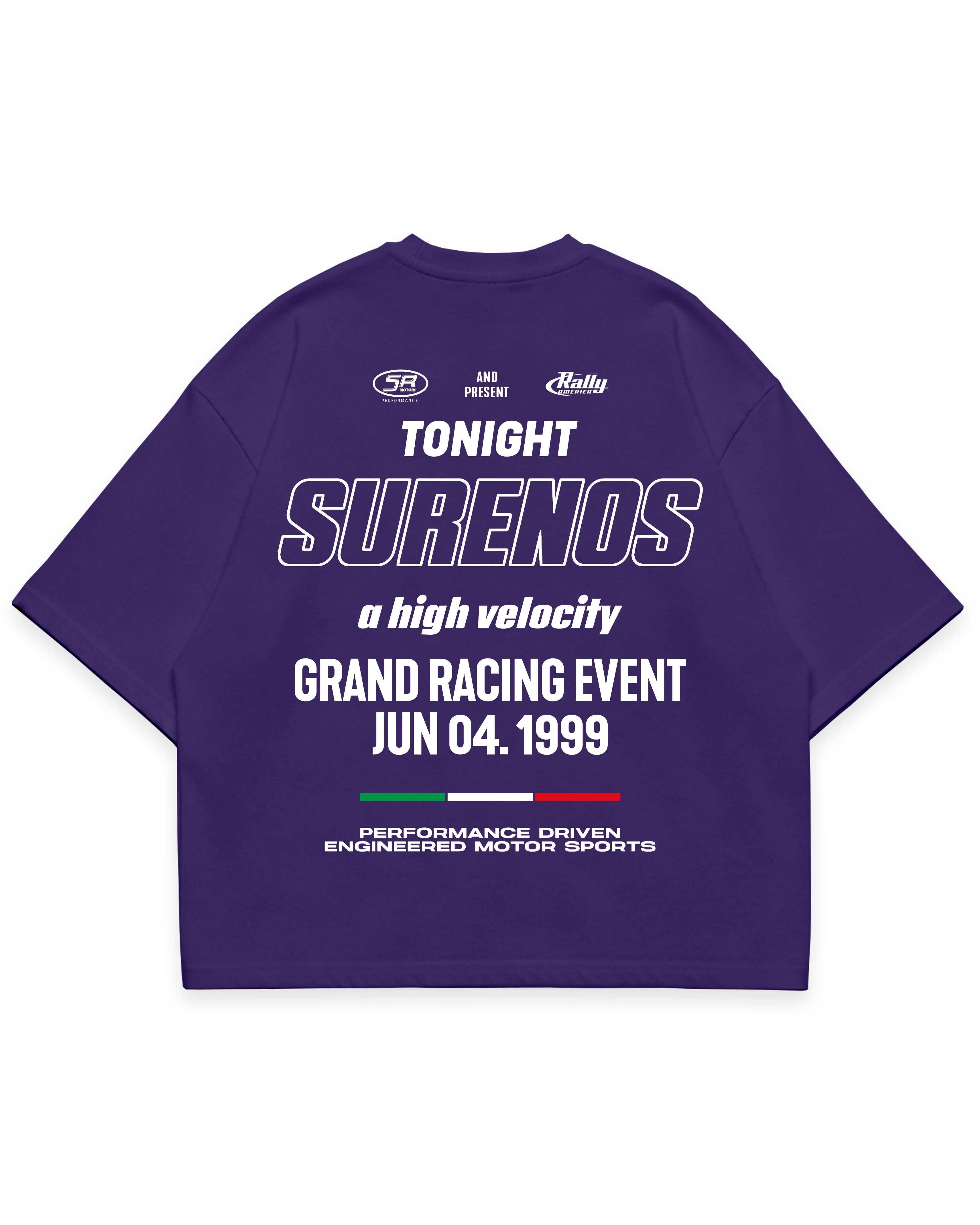 SURENOS RACING TEE - Deep Violet