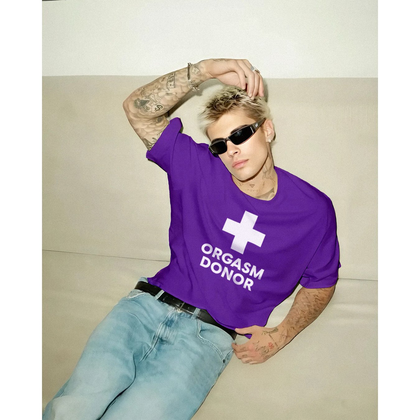 ORGASM DONOR OVERSIZE TEE - Mor