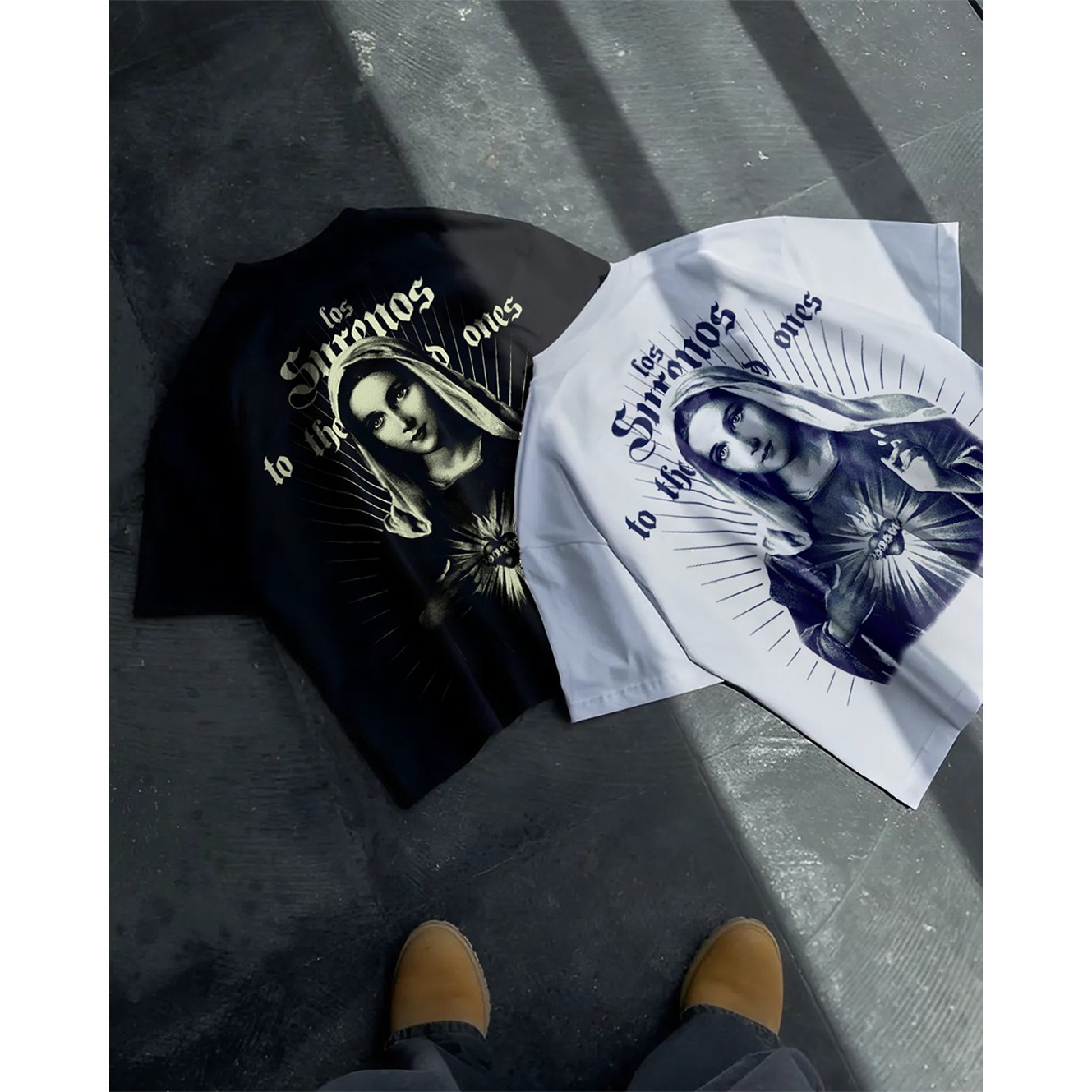 VIRGIN MARY OVERSIZE TEE - Siyah