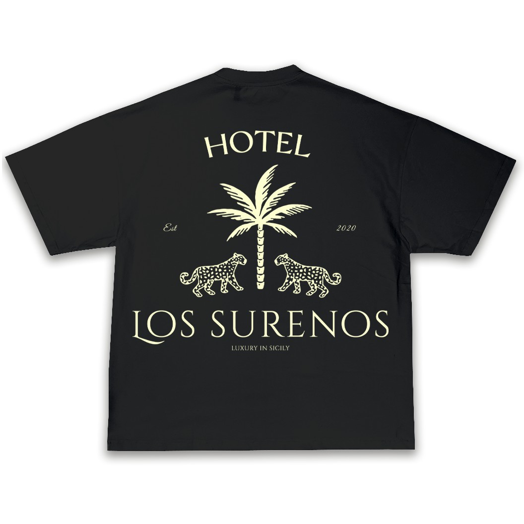 HOTEL SURENOS OVERSIZE TEE - Siyah