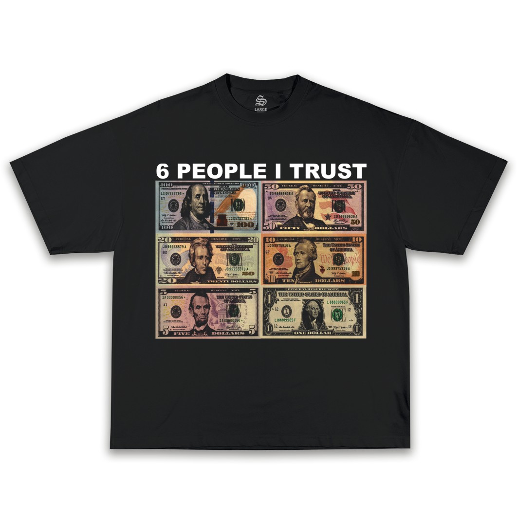 SIX PEOPLE I TRUST OVERSIZE TEE