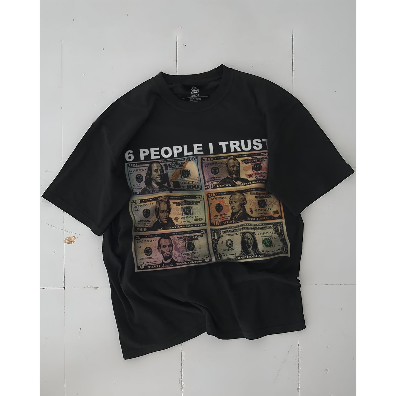 SIX PEOPLE I TRUST OVERSIZE TEE