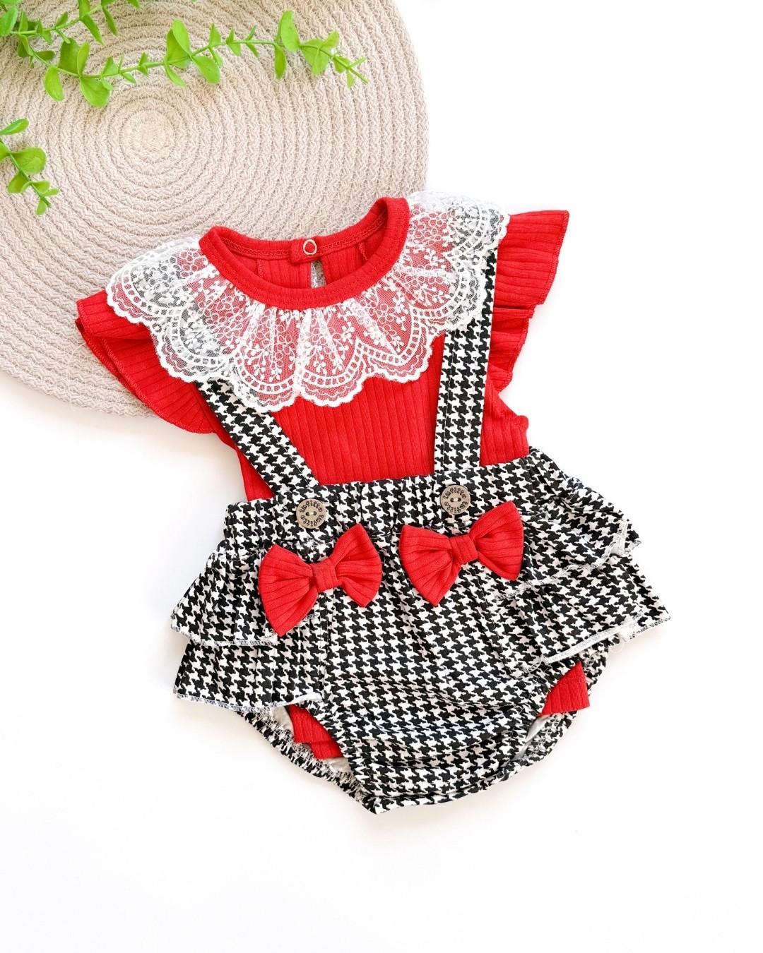 Lace Garden Dantelli Kız Bebek Salopet TLM145