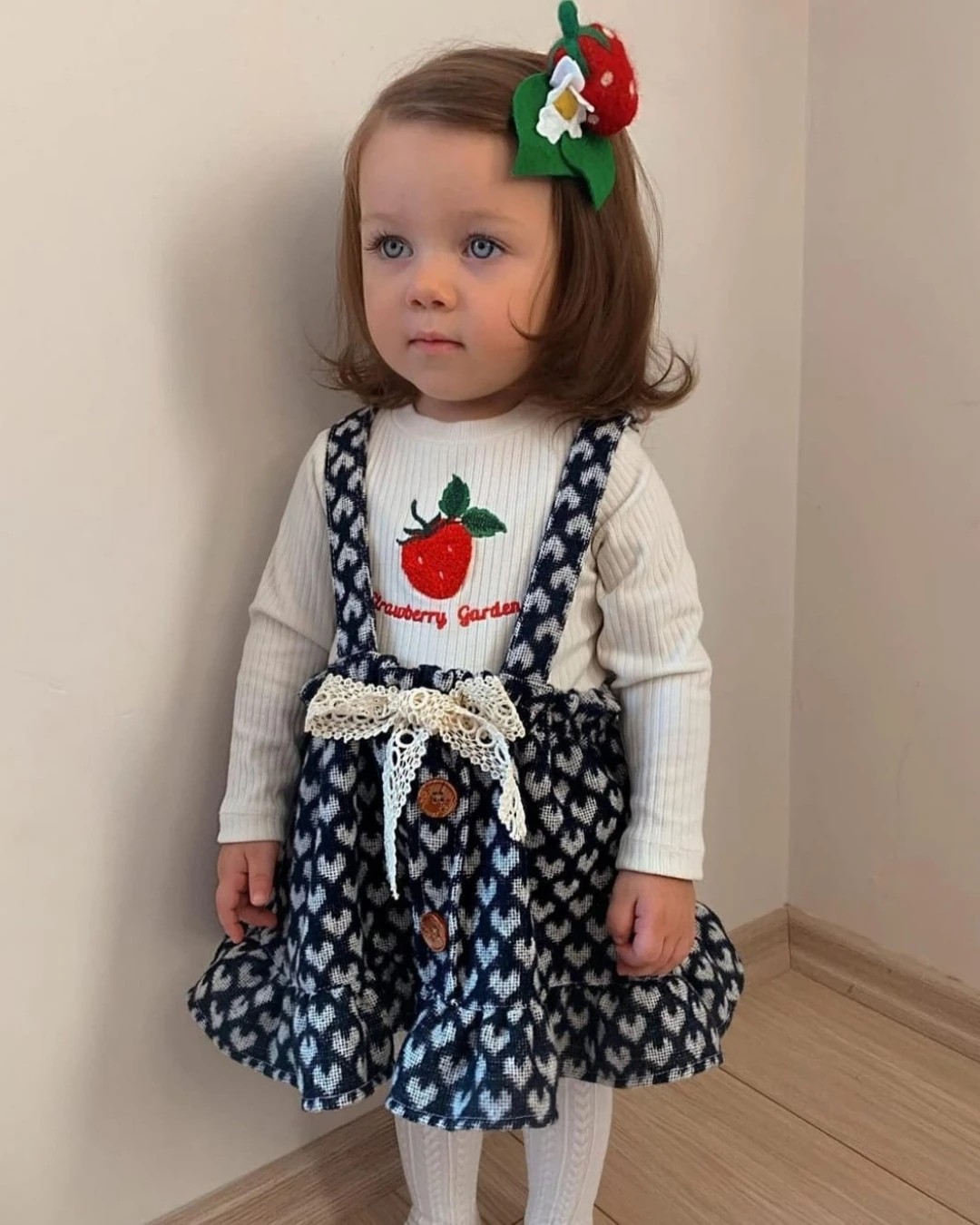 Strawberry Çıtçıtlı Badi ve Salopet Elbise ELB23