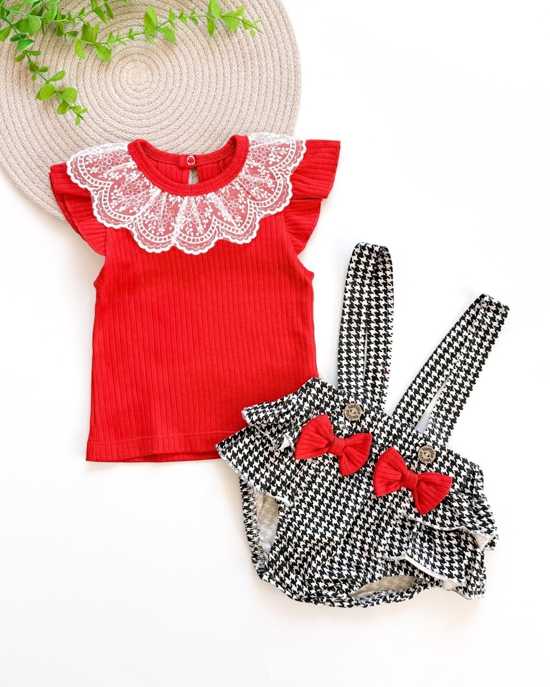 Lace Garden Dantelli Kız Bebek Salopet TLM145