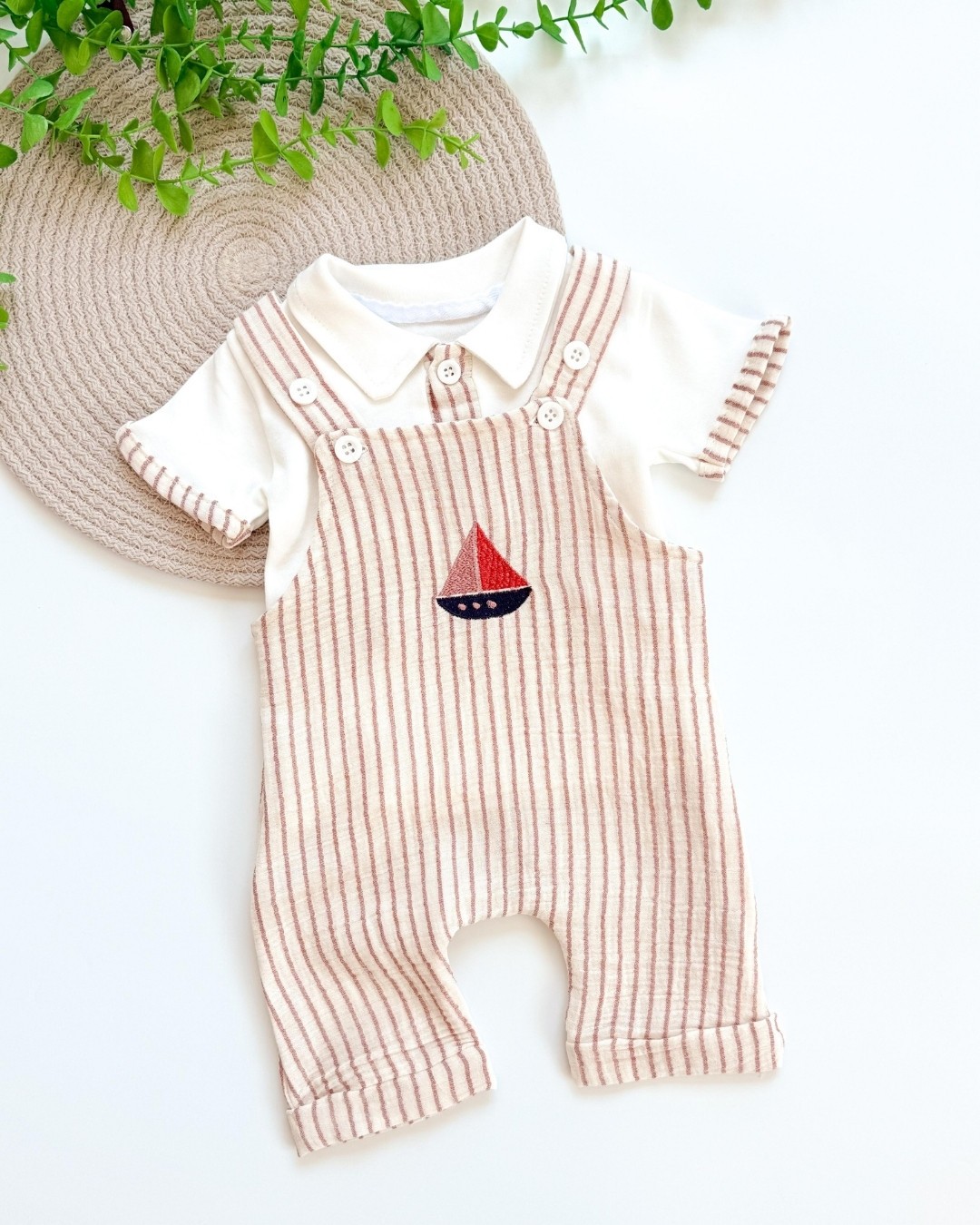 Yelken Erkek Bebek Salopet Takımı TLM148