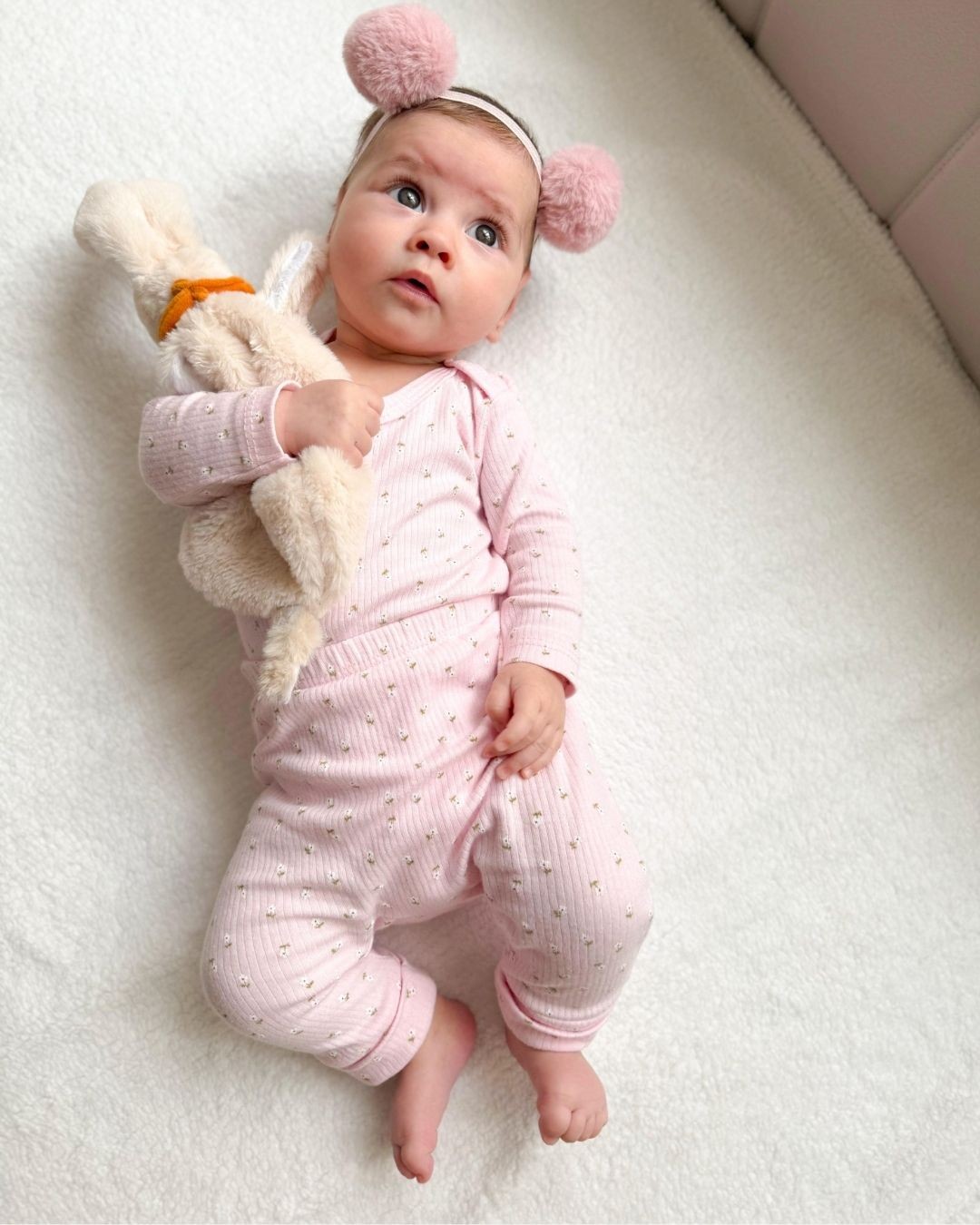 Lily Minik Çiçekli Kız Bebek Alt Üst Takımı AÜ20
