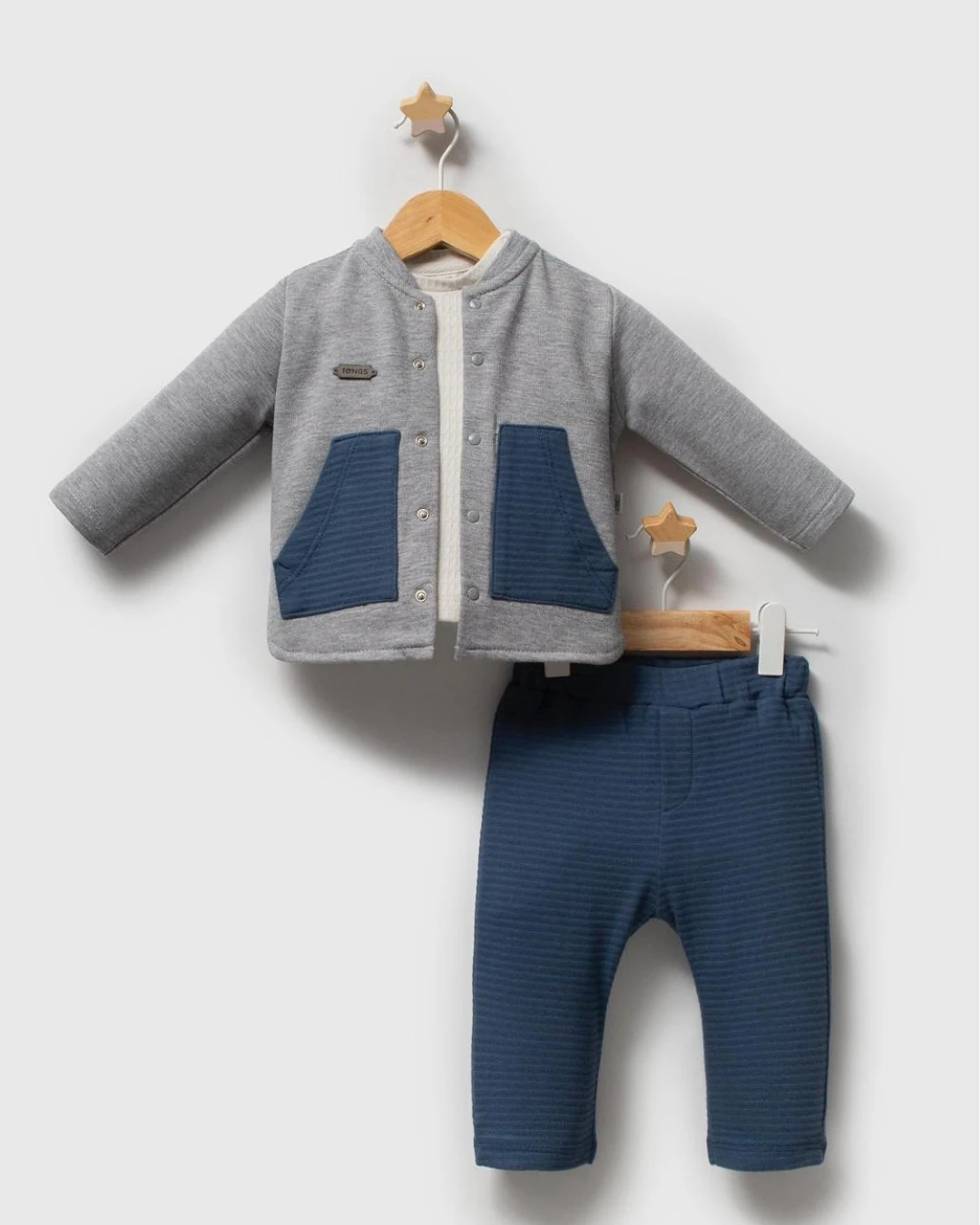 Thomas Premium Hırkalı Alt Üst Erkek Bebek Takım AÜ131