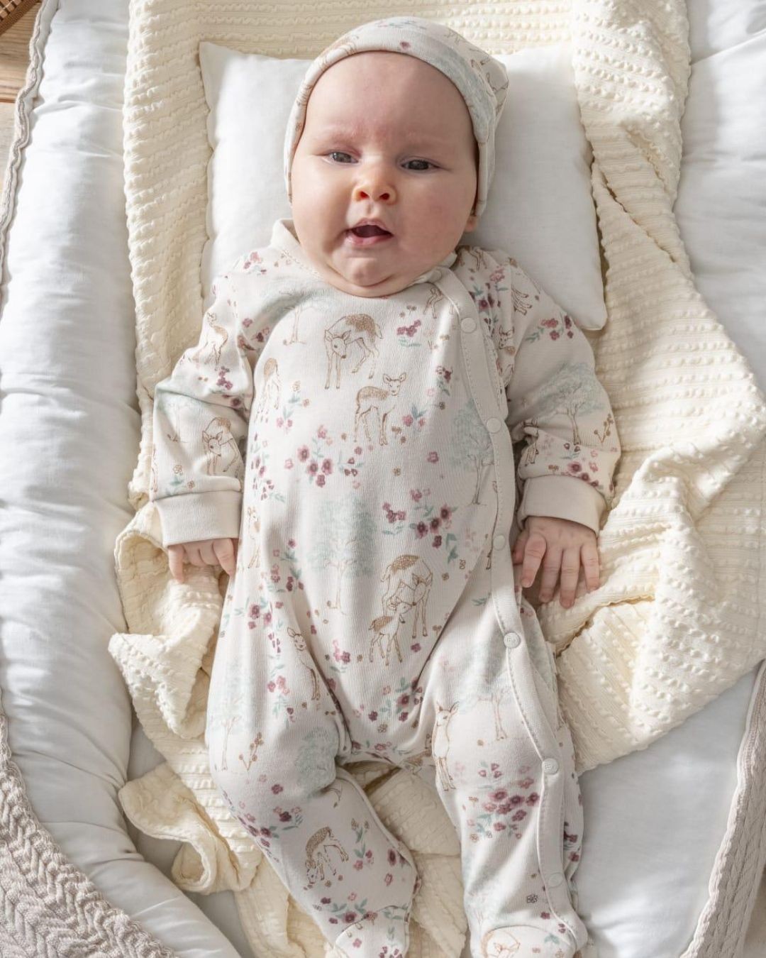 Ceylan Baskılı Kız Bebek Tulumu TLM74