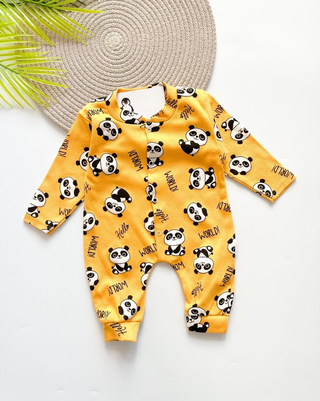 Minik Panda Desenli Bebek Tulumu TLM84