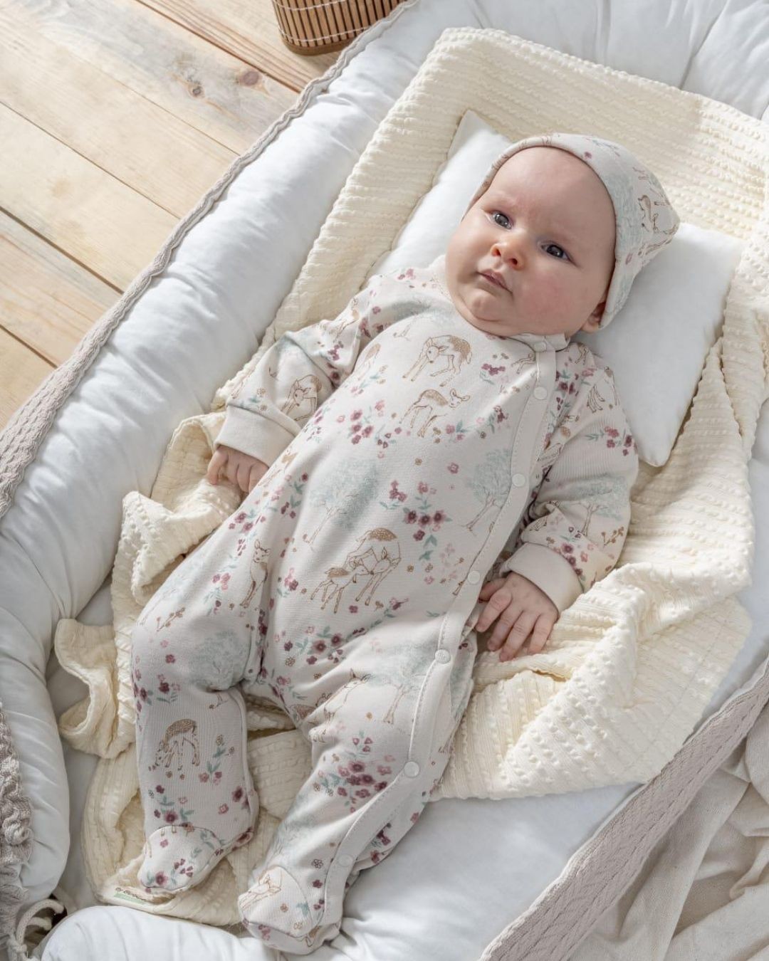 Ceylan Baskılı Kız Bebek Tulumu TLM74