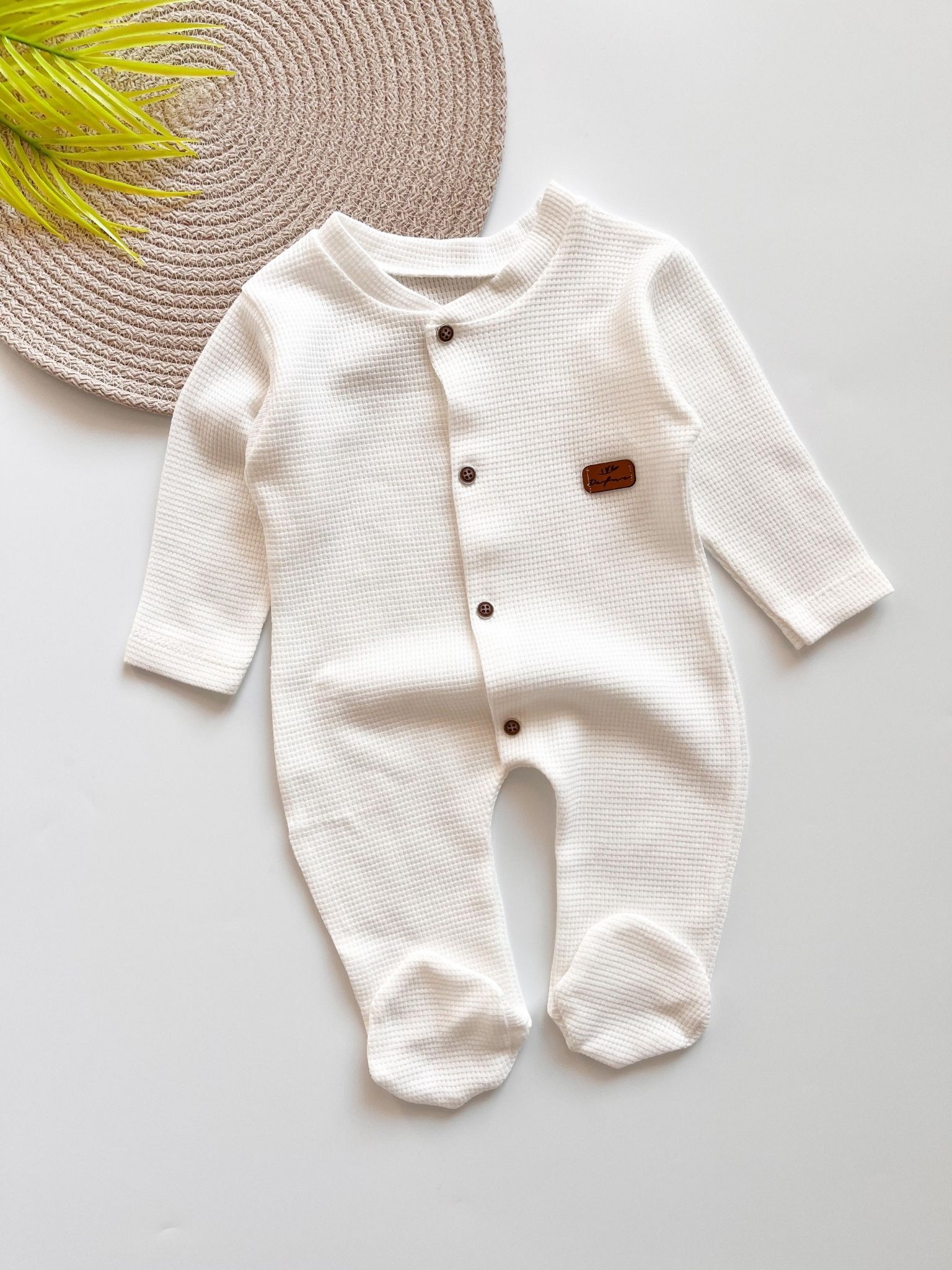 Waffle Kumaşlı Bebek Tulumu TLM27