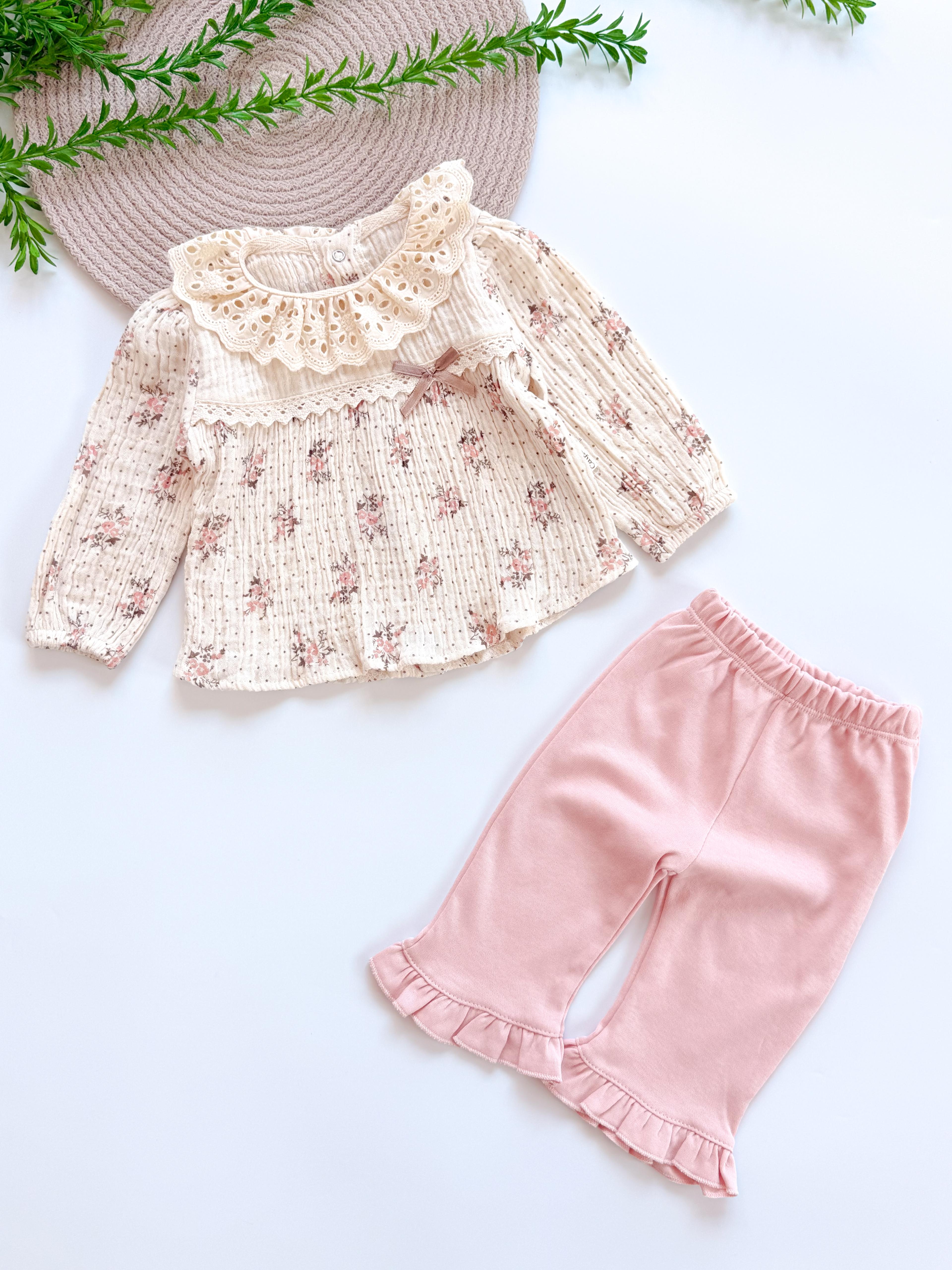 Frezya Müslin Uzun Kollu Alt Üst Takım