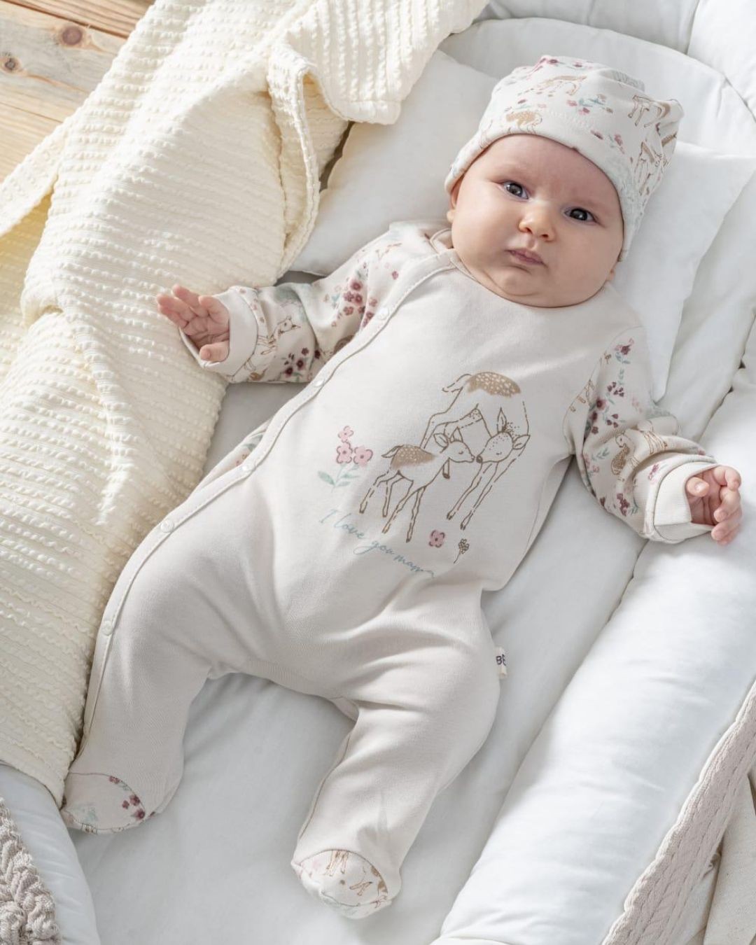 Ceylan Desenli Kız Bebek Tulumu TLM75