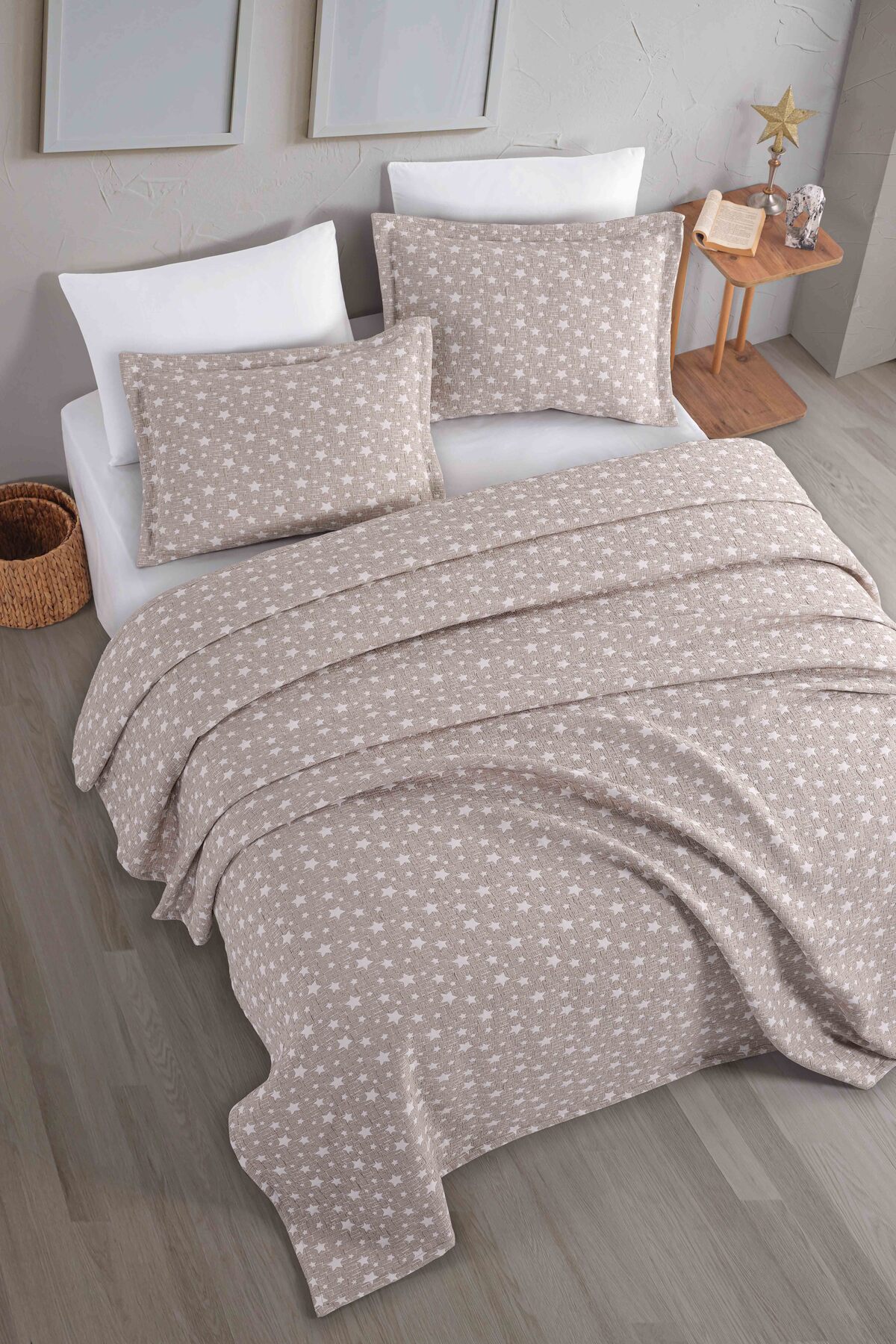 Lua Jakarlı Yatak Örtüsü Seti Çift Kişilik  230x240 cm