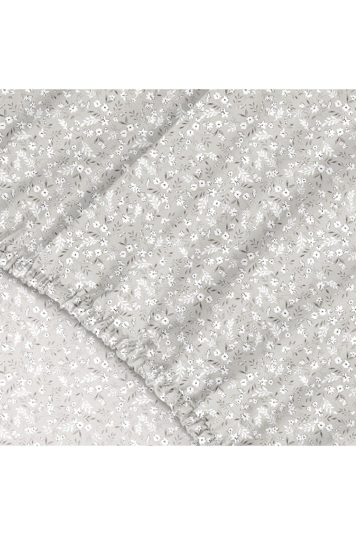 Dalya %100 Pamuk Çift Kişilik Lastikli Çarşaf Açık Bej - 160x200+30 cm